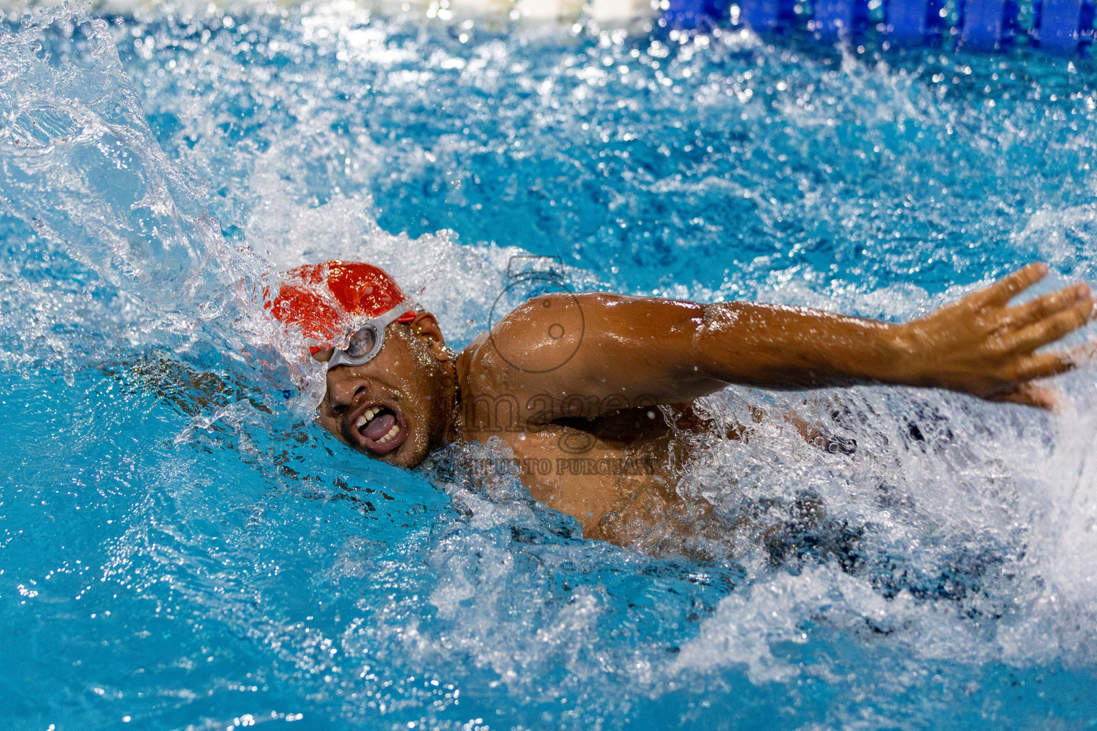 Day 2 of National Swimming Competition 2024 held in Hulhumale', Maldives on Saturday, 14th December 2024. Photos: Hassan Simah / images.mv