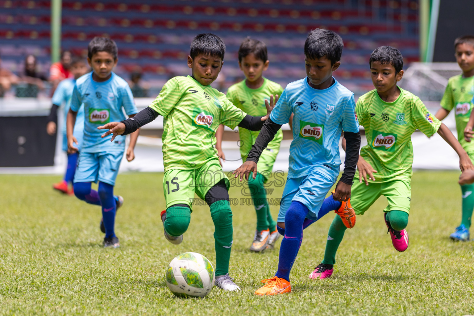 Day 2 of MILO Kids Football Fiesta was held at National Stadium in Male', Maldives on Saturday, 24th February 2024.