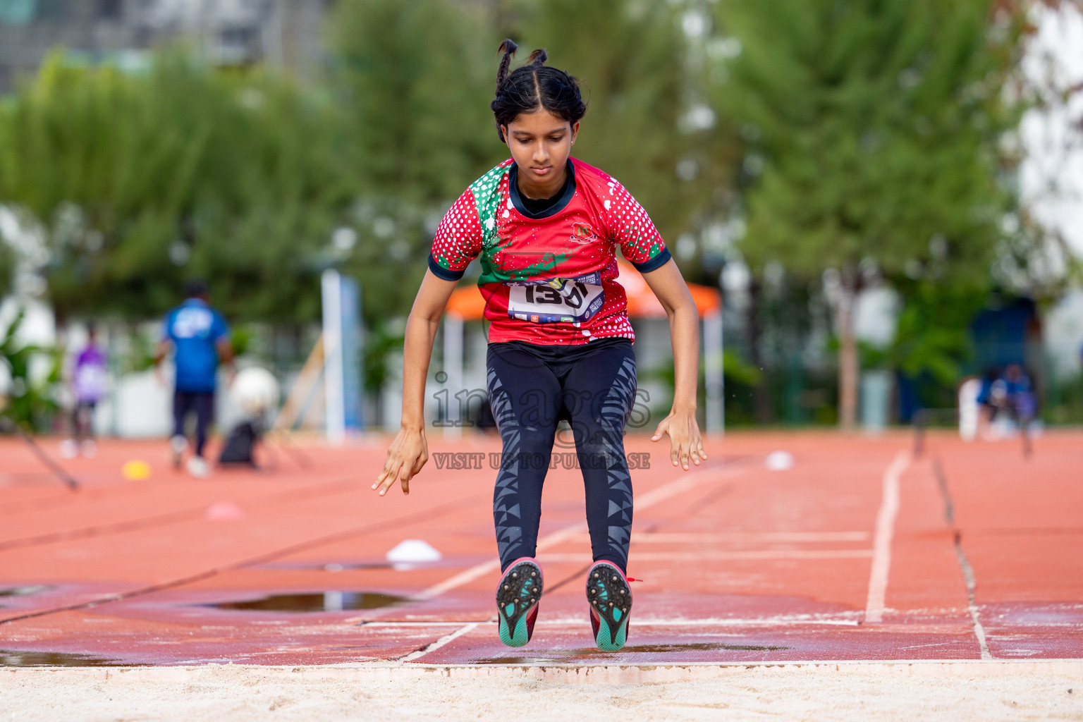 Day 2 of MWSC Interschool Athletics Championships 2024 held in Hulhumale Running Track, Hulhumale, Maldives on Sunday, 10th November 2024. 
Photos by:  Hassan Simah / Images.mv