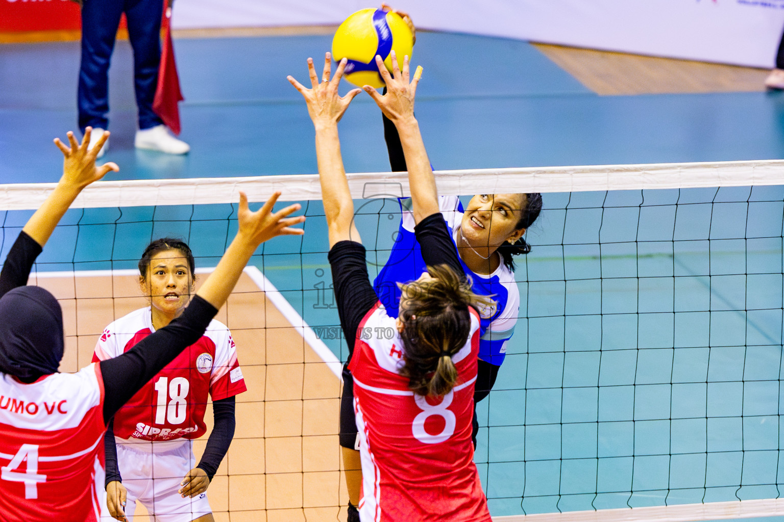 Nepal Police Club vs Humo VC in the Final of CAVA Woman's Volleyball Club Championship 2024 was held in Social Center, Male', Maldives on Saturday, 21st September 2024. Photos: Nausham Waheed / images.mv