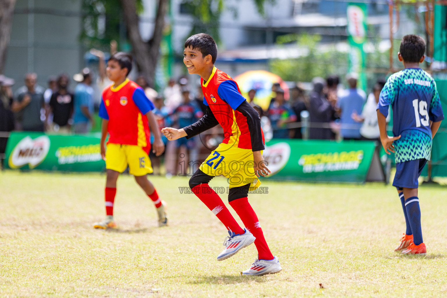 Day 3 of MILO Academy Championship 2025 (U-12) was held at Henveiru Stadium in Male', Maldives on Saturday, 3rd May 2025. 
Photos: Hassan Simah  / images.mv