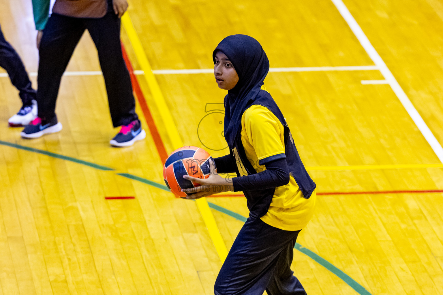 Day 1 of 25th Milo Inter-School Netball Tournament was held in Social Center at Male', Maldives on Thursday, 8th August 2024. Photos: Nausham Waheed / images.mv