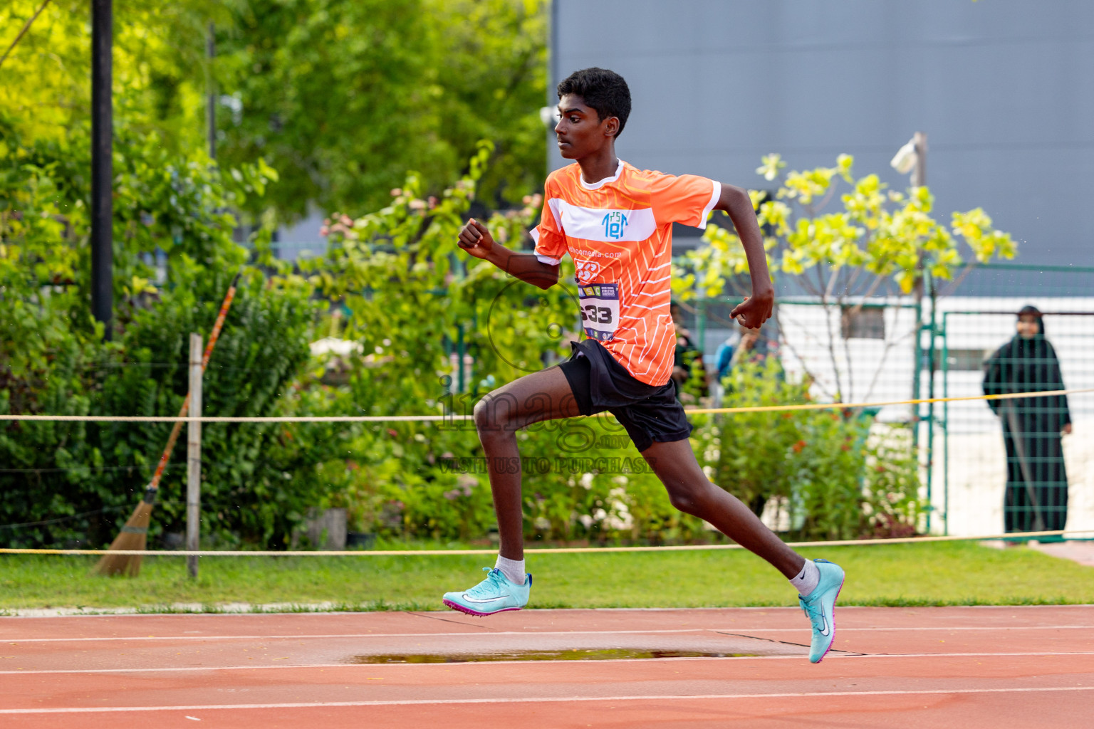 Day 2 of MWSC Interschool Athletics Championships 2024 held in Hulhumale Running Track, Hulhumale, Maldives on Sunday, 10th November 2024. 
Photos by:  Hassan Simah / Images.mv