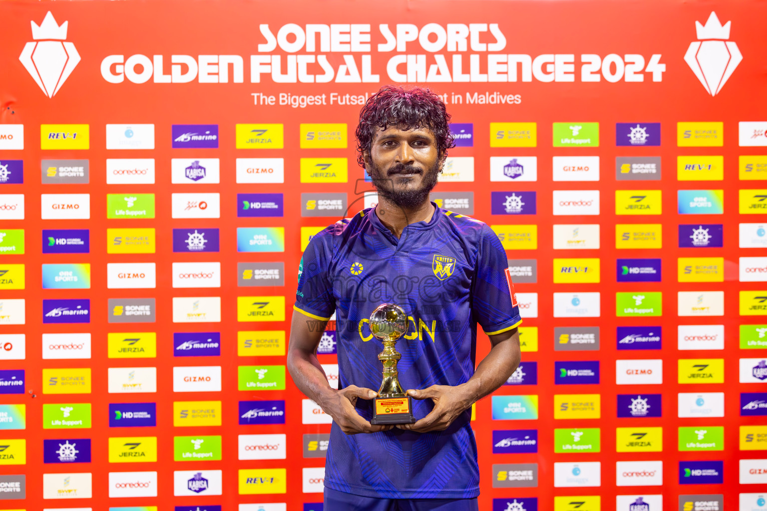 Th Thimarafushi vs B Eydhafushi in Quarter Finals of Golden Futsal Challenge 2024 which was held on Friday, 1st March 2024, in Hulhumale', Maldives Photos: Ismail Thoriq / images.mv