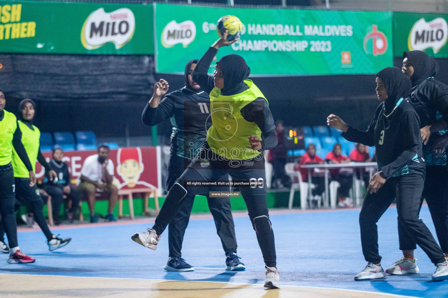 Day 6 of 6th MILO Handball Maldives Championship 2023, held in Handball ground, Male', Maldives on Thursday, 25th May 2023 Photos: Shuu Abdul Sattar/ Images.mv