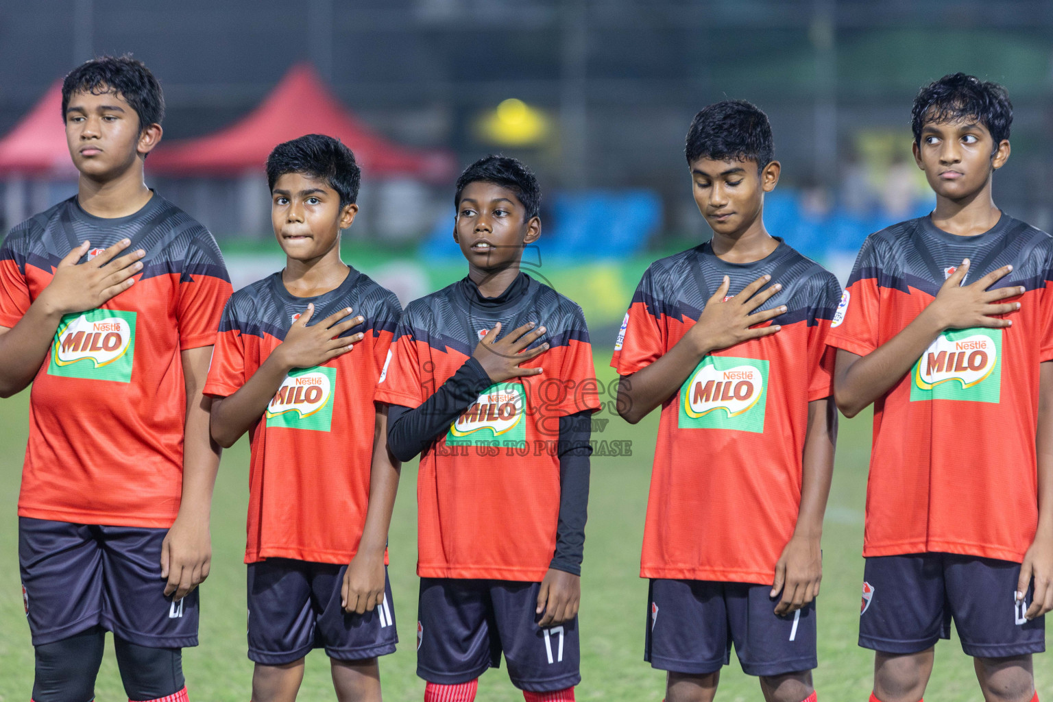 TC vs Valencia  (U12) in Day 5 of Dhivehi Youth League 2024 held at Henveiru Stadium on Friday 29th November 2024. Photos: Shuu Abdul Sattar/ Images.mv