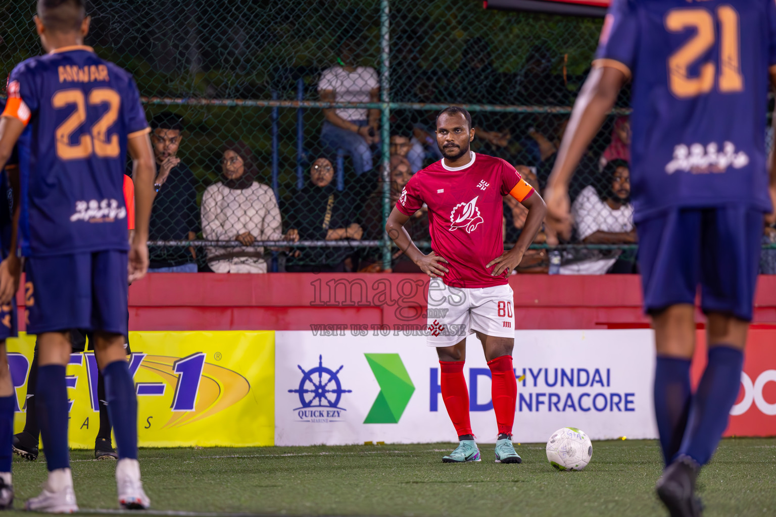 Lh Kurendhoo vs K Kaashidhoo on Day 36 of Golden Futsal Challenge 2024 was held on Wednesday, 21st February 2024, in Hulhumale', Maldives
Photos: Ismail Thoriq, / images.mv