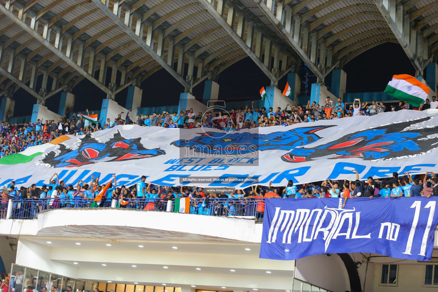 Kuwait vs India in the Final of SAFF Championship 2023 held in Sree Kanteerava Stadium, Bengaluru, India, on Tuesday, 4th July 2023. Photos: Hassan Simah / images.mv