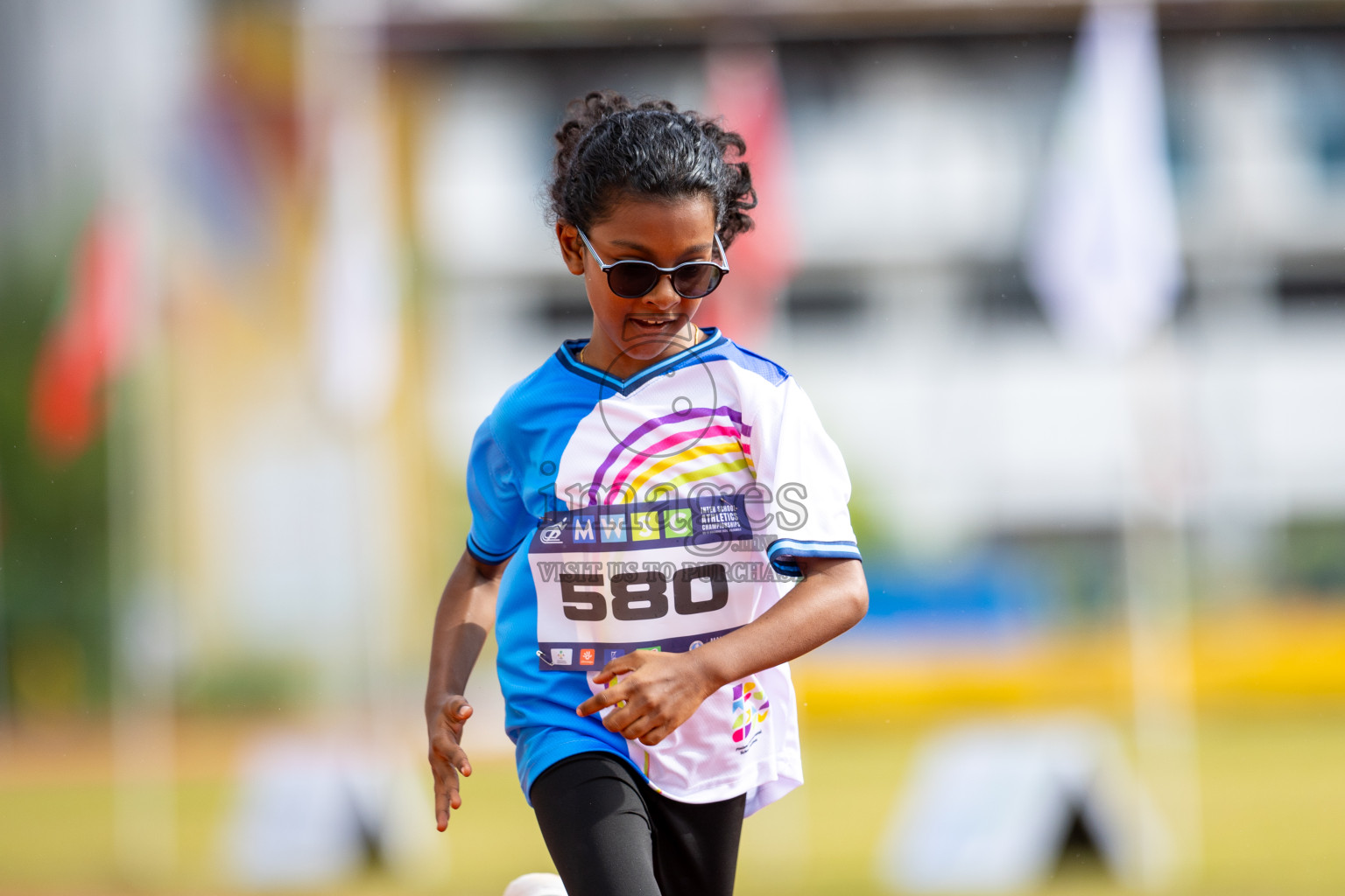 Day 1 of MWSC Interschool Athletics Championships 2024 held in Hulhumale Running Track, Hulhumale, Maldives on Saturday, 9th November 2024. 
Photos by: Ismail Thoriq / images.mv