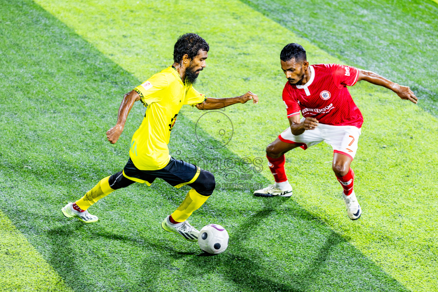 CC Sports Club vs Vela Sports Club in Day 7 of Eydhafushi Futsal Cup 2024 was held on Sunday , 14th April 2024, in B Eydhafushi, Maldives Photos: Nausham Waheed / images.mv