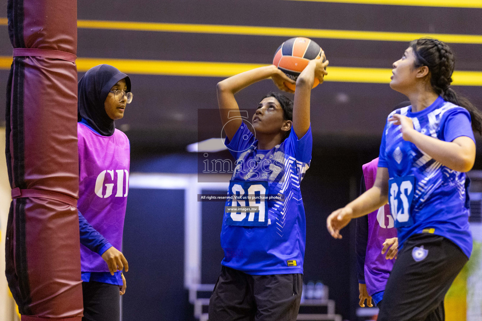 Day7 of 24th Interschool Netball Tournament 2023 was held in Social Center, Male', Maldives on 2nd November 2023. Photos: Nausham Waheed / images.mv