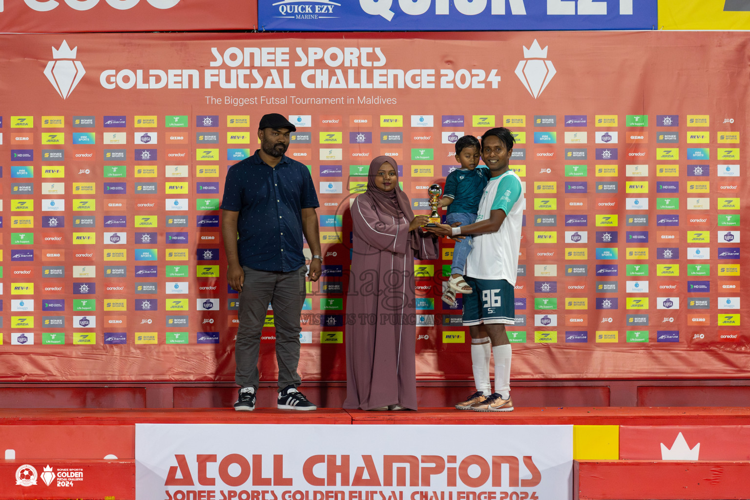 R Dhuvaafaru vs R Alifushi in Day 18 of Golden Futsal Challenge 2024 was held on Thursday, 1st February 2024, in Hulhumale', Maldives Photos: Mohamed Mahfooz Moosa, / images.mv