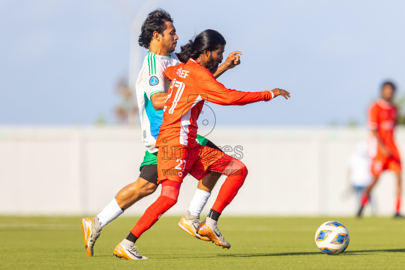 Huss Songun Football Team vs CC Sports Club in Day 2 of Eydhafushi Cup 2025 held in Eydhafushi Football Stadium at B. Eydhafushi, Maldives on Saturday, 6th September 2025. Photos: Mohamed Mahfouz Moosa / images.mv