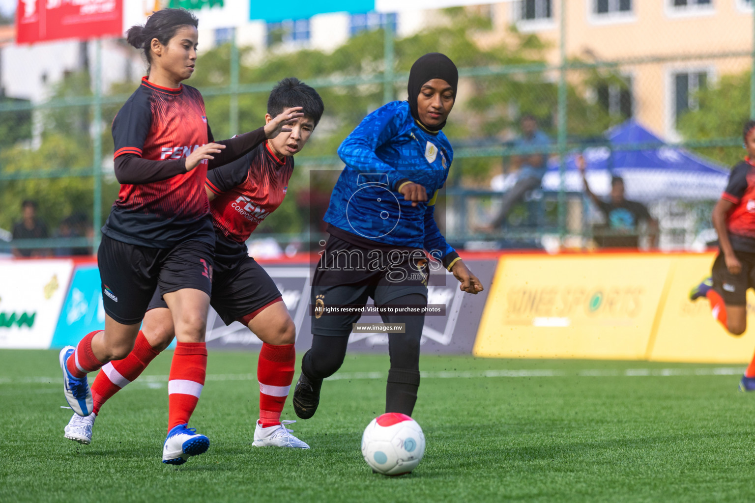 MPL vs Team Fenaka in Eighteen Thirty Women's Futsal Fiesta 2022 was held in Hulhumale', Maldives on Wednesday, 12th October 2022. Photos: Ismail Thoriq / images.mv