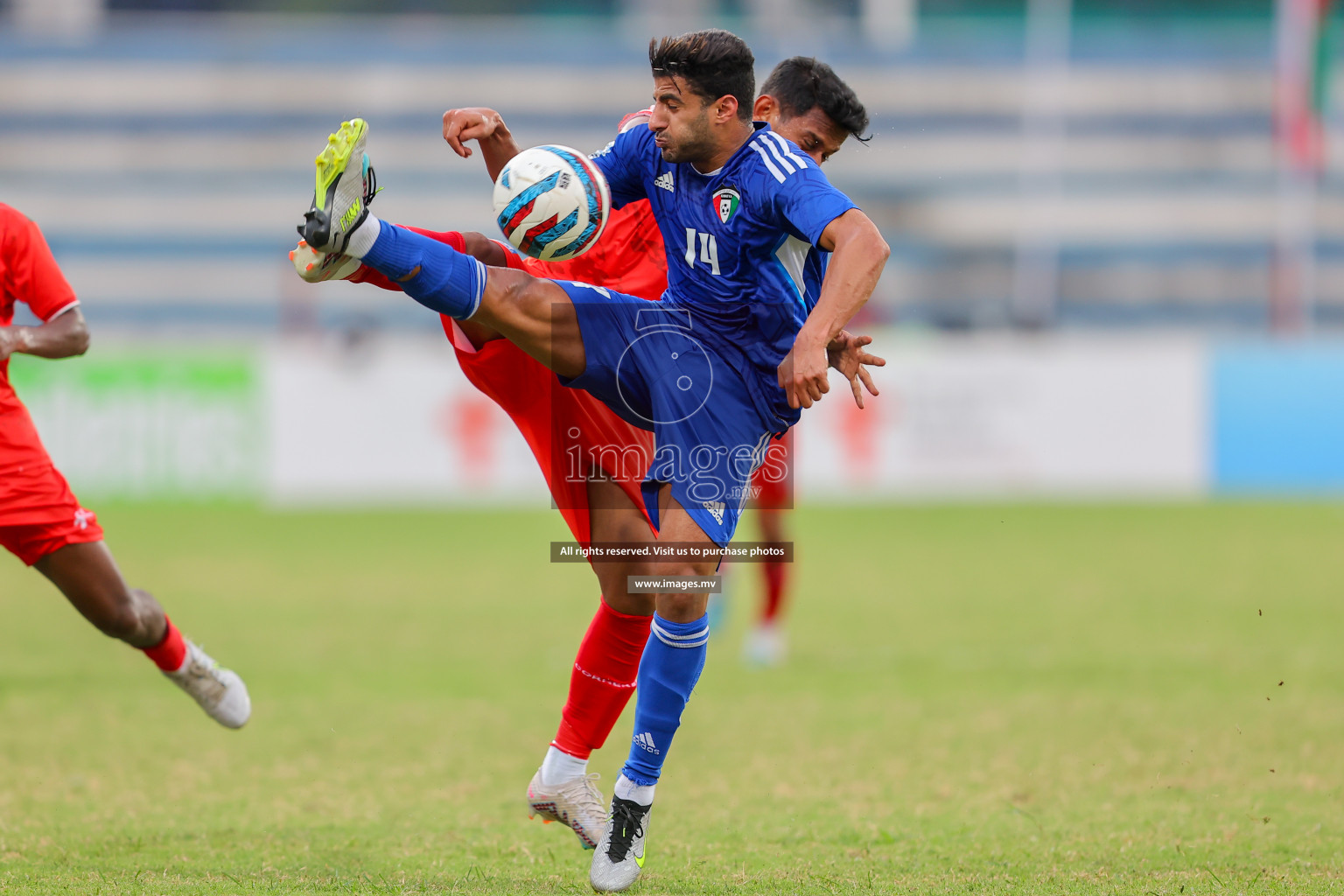 Kuwait vs Bangladesh in the Semi-final of SAFF Championship 2023 held in Sree Kanteerava Stadium, Bengaluru, India, on Saturday, 1st July 2023. Photos: Nausham Waheed, Hassan Simah / images.mv