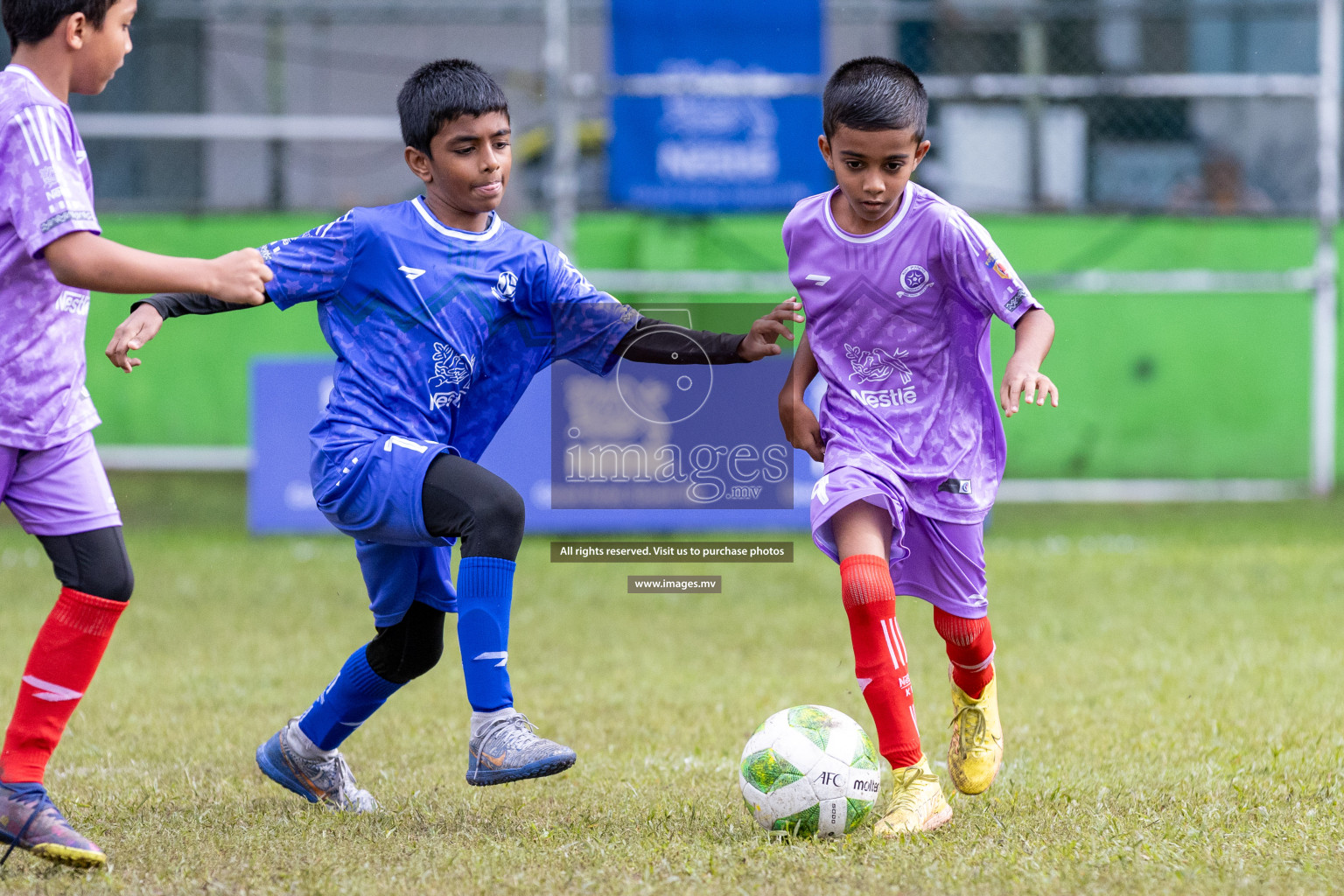 Day 2 of Nestle kids football fiesta, held in Henveyru Football Stadium, Male', Maldives on Thursday, 12th October 2023 Photos: Nausham Waheed/ Shuu Abdul Sattar Images.mv