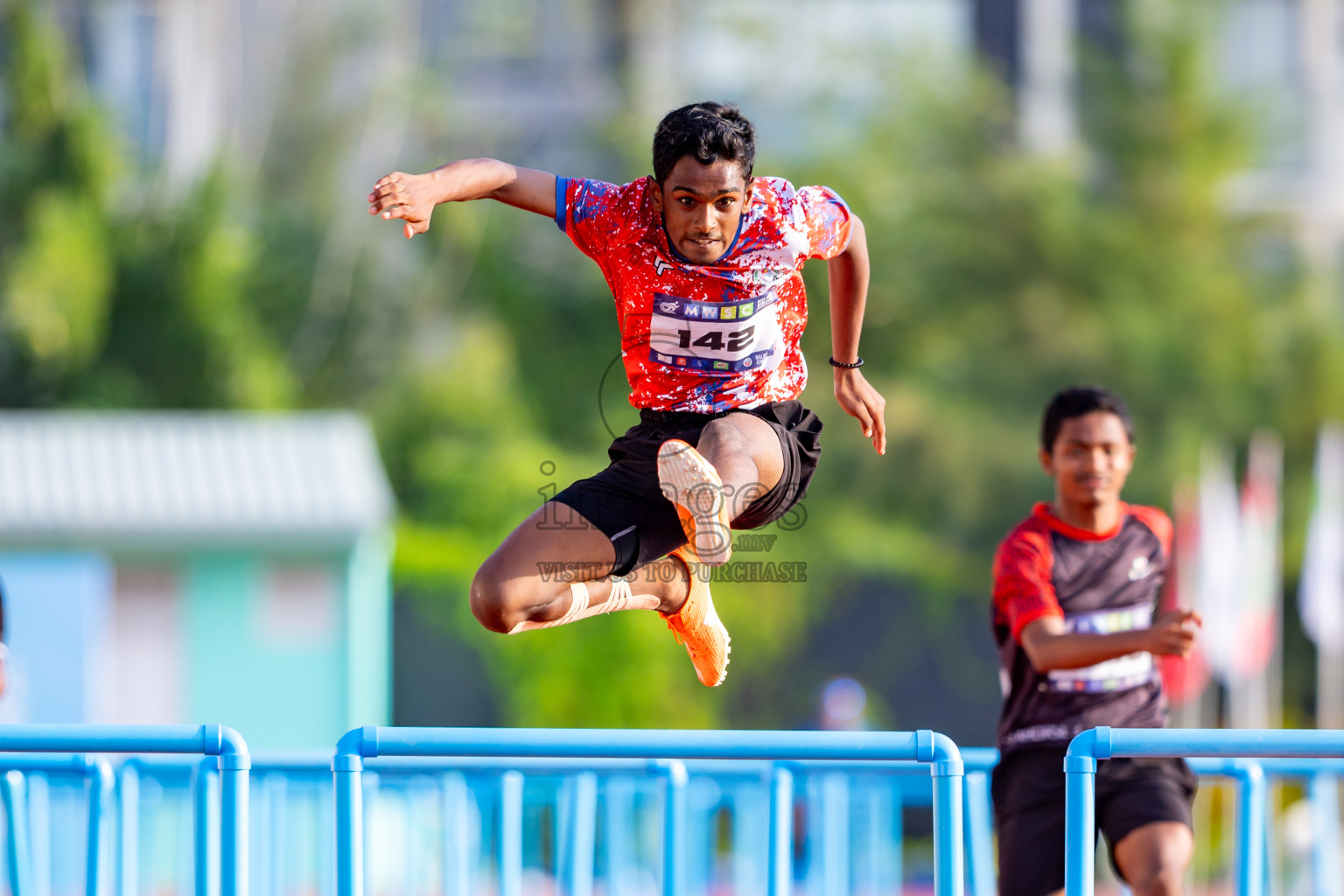 Day 6 of MWSC Interschool Athletics Championships 2024 held in Hulhumale Running Track, Hulhumale, Maldives on Thursday, 14th November 2024. Photos by: Nausham Waheed / Images.mv