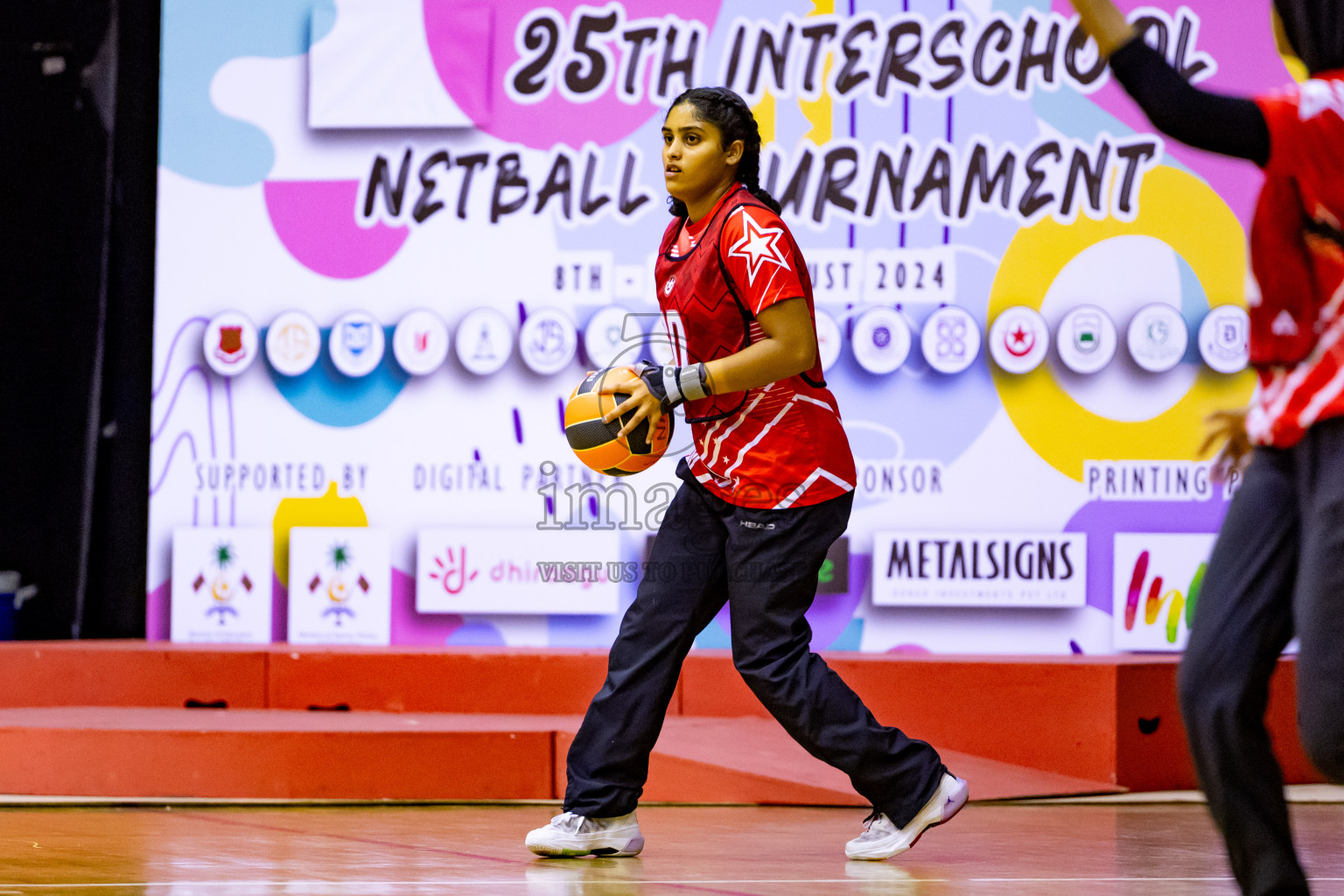 Day 2 of 25th Inter-School Netball Tournament was held in Social Center at Male', Maldives on Saturday, 10th August 2024. Photos: Nausham Waheed / images.mv