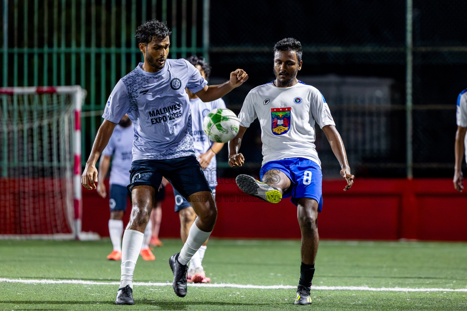 Police Club vs Trade Club in Day 13 of Office League 2025 was held on Monday, 28th April 2025 in Hulhumale', Maldives. Photos: Nausham Waheed / images.mv