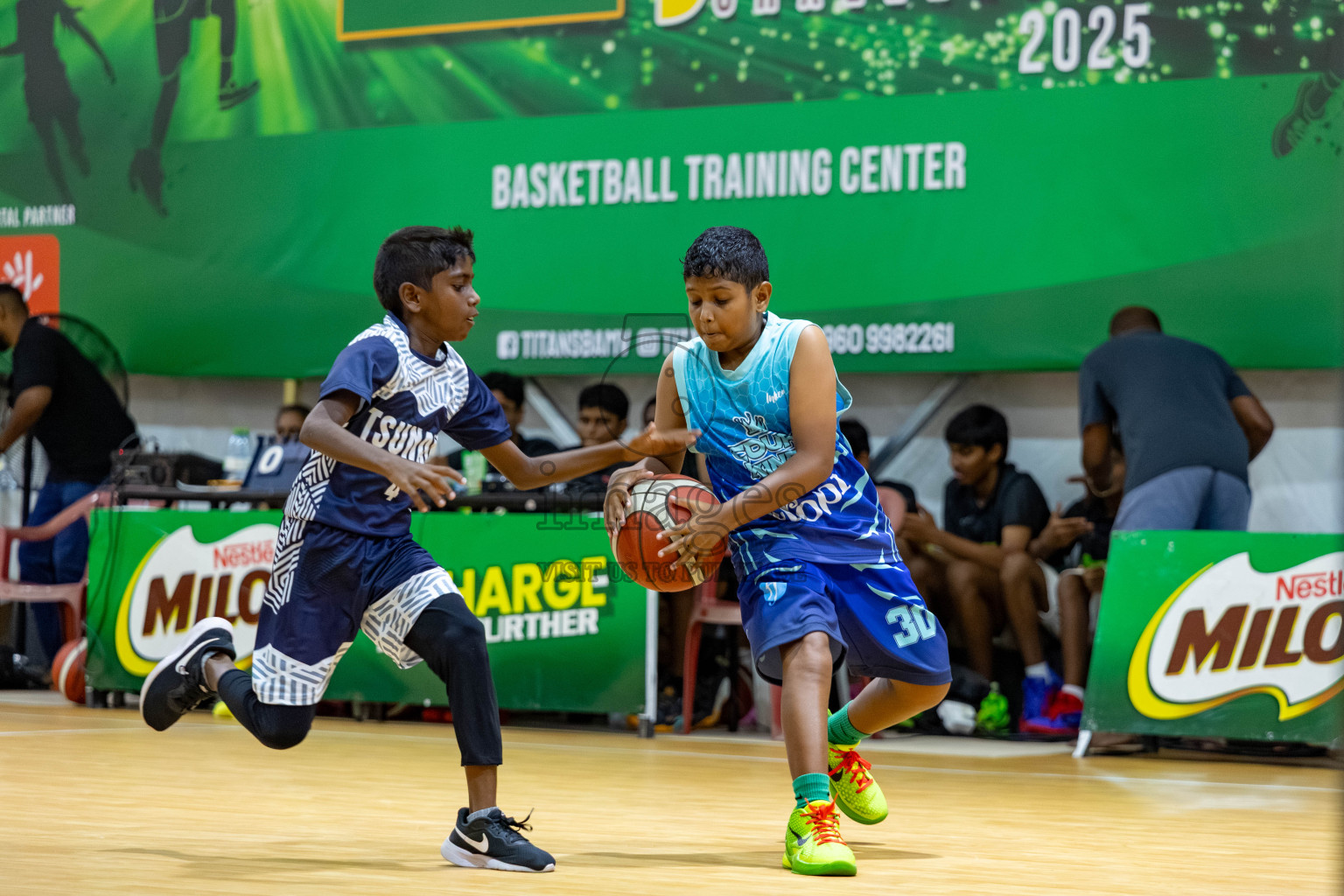 Milo 5 x 5 Junior Challenge 2025 - Basketball tournament held in Basketball Training Center, Male', Maldives on Thursday, 09th October 2025. 
Photo by: Hassan Simah / Images.mv