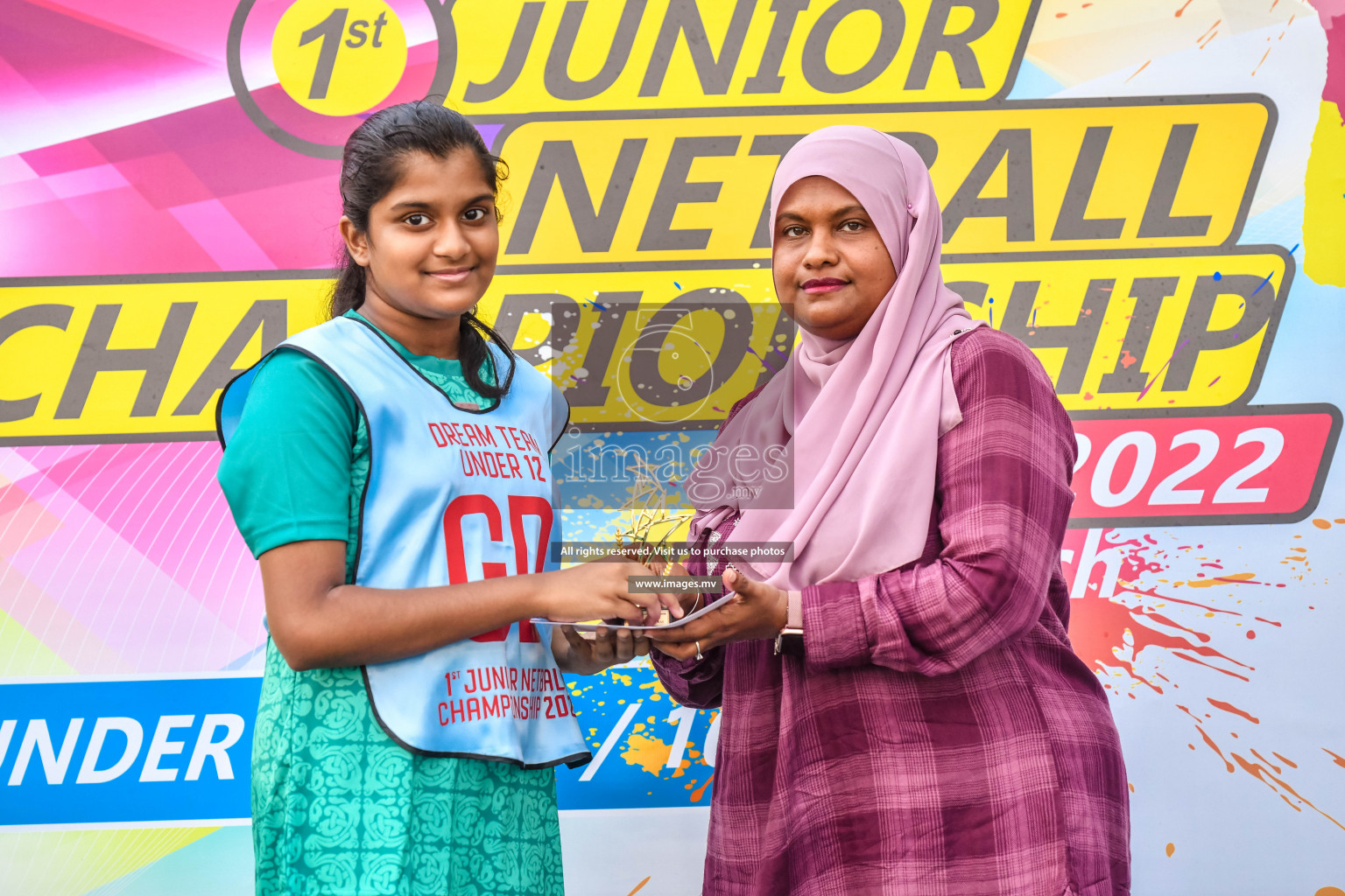 Final of Junior Netball Championship 2022 held in Male', Maldives on 19th March 2022. Photos by Nausham Waheed