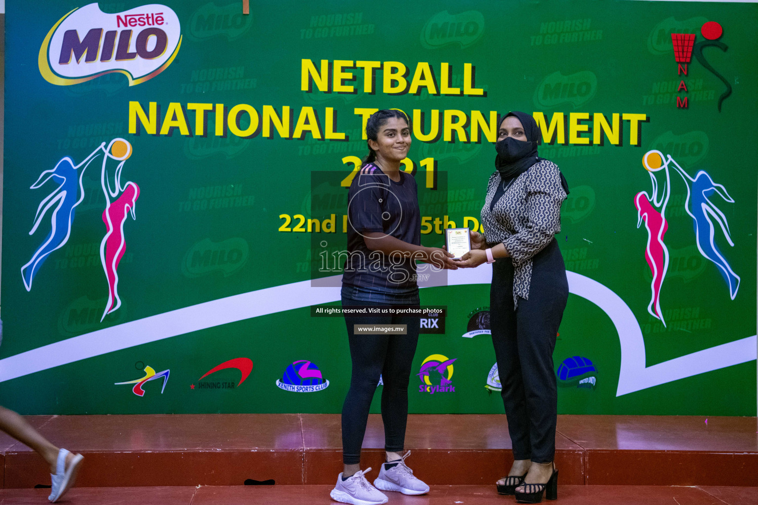 Kulhudhuffushi Youth & R.C vs Club Green Streets in the Finals of Milo National Netball Tournament 2021 (Women's) held on 5th December 2021 in Male', Maldives Photos: Ismail Thoriq / images.mv