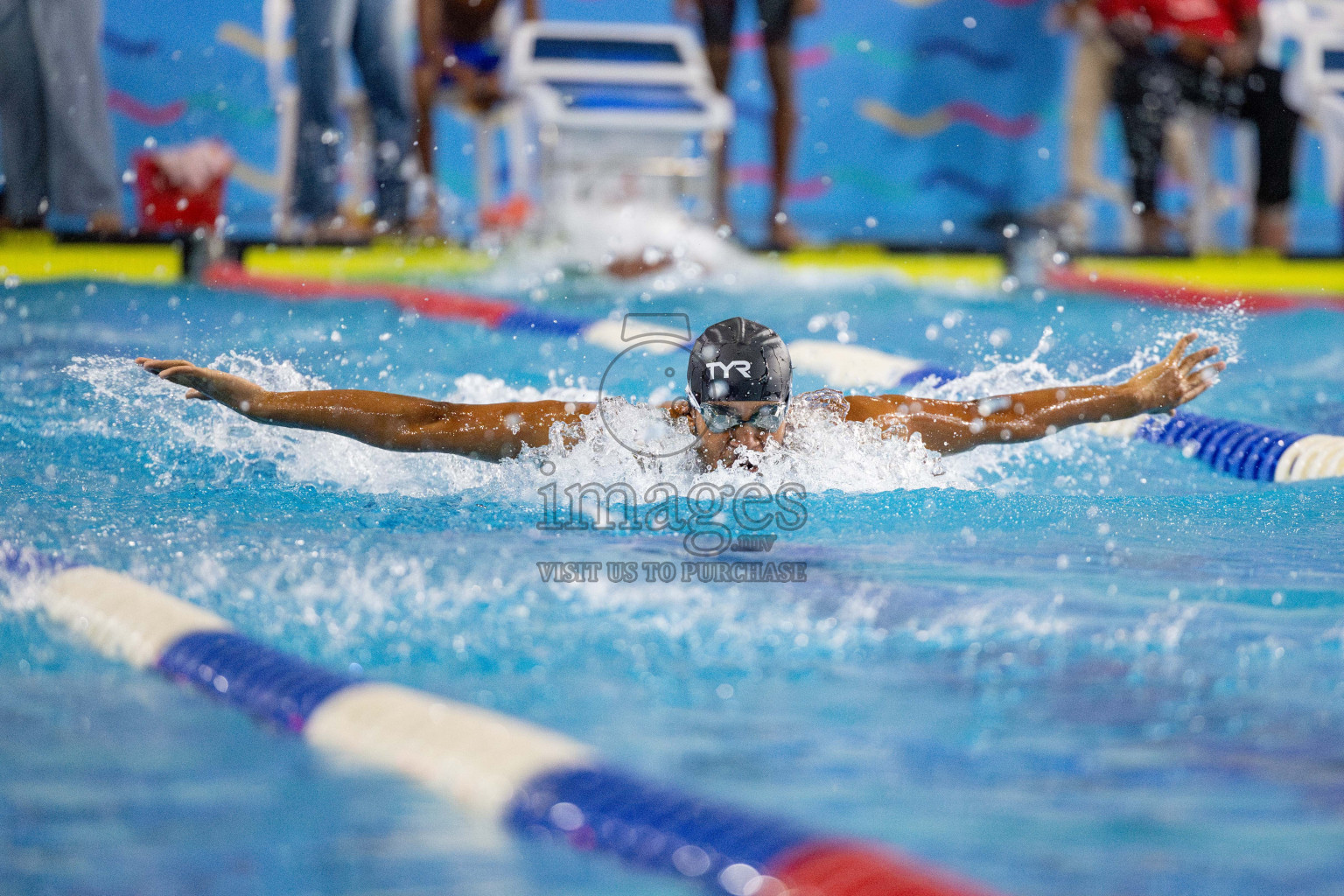 Day 4 of National Swimming Competition 2024 held in Hulhumale', Maldives on Monday, 16th December 2024. 
Photos: Hassan Simah / images.mv