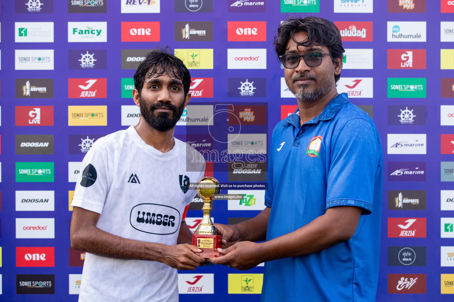 SH. Maroshi vs SH. Kanditheem in Day 7 of Golden Futsal Challenge 2023 on 11 February 2023 in Hulhumale, Male, Maldives