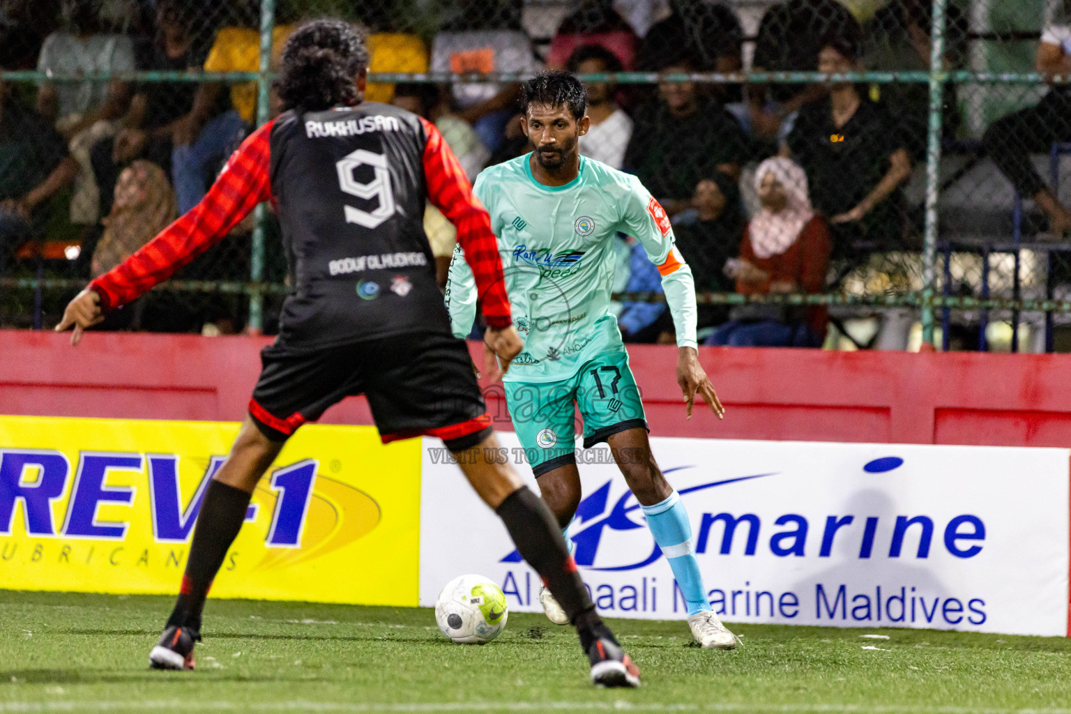 AA. Bodufolhudhoo  VS  AA. Thoddoo  in Day 11 of Golden Futsal Challenge 2024 was held on Thursday, 25th January 2024, in Hulhumale', Maldives
Photos: Nausham Waheed / images.mv