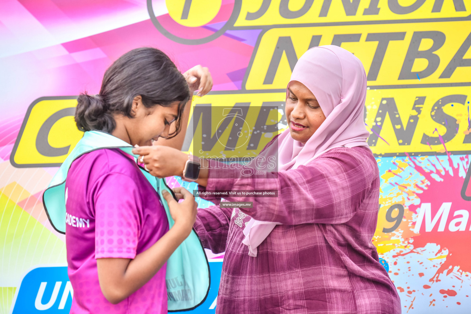 Final of Junior Netball Championship 2022 held in Male', Maldives on 19th March 2022. Photos by Nausham Waheed