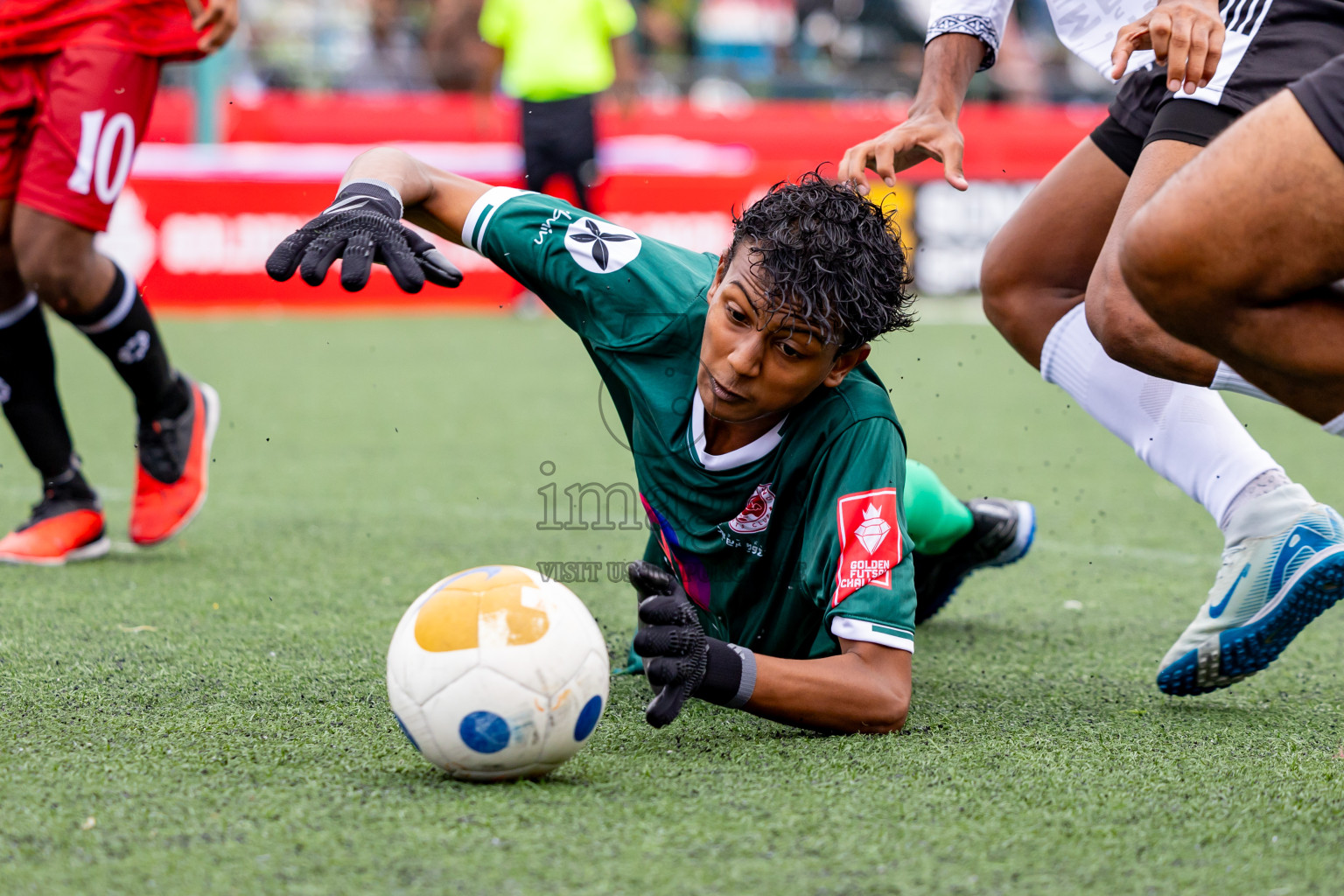 GDh Madaveli vs GDh Faresmaathodaa in Day 12 of Golden Futsal Challenge 2025 was held on Thursday, 16th January 2025, in Hulhumale', Maldives Photos: Nausham Waheed  / images.mv