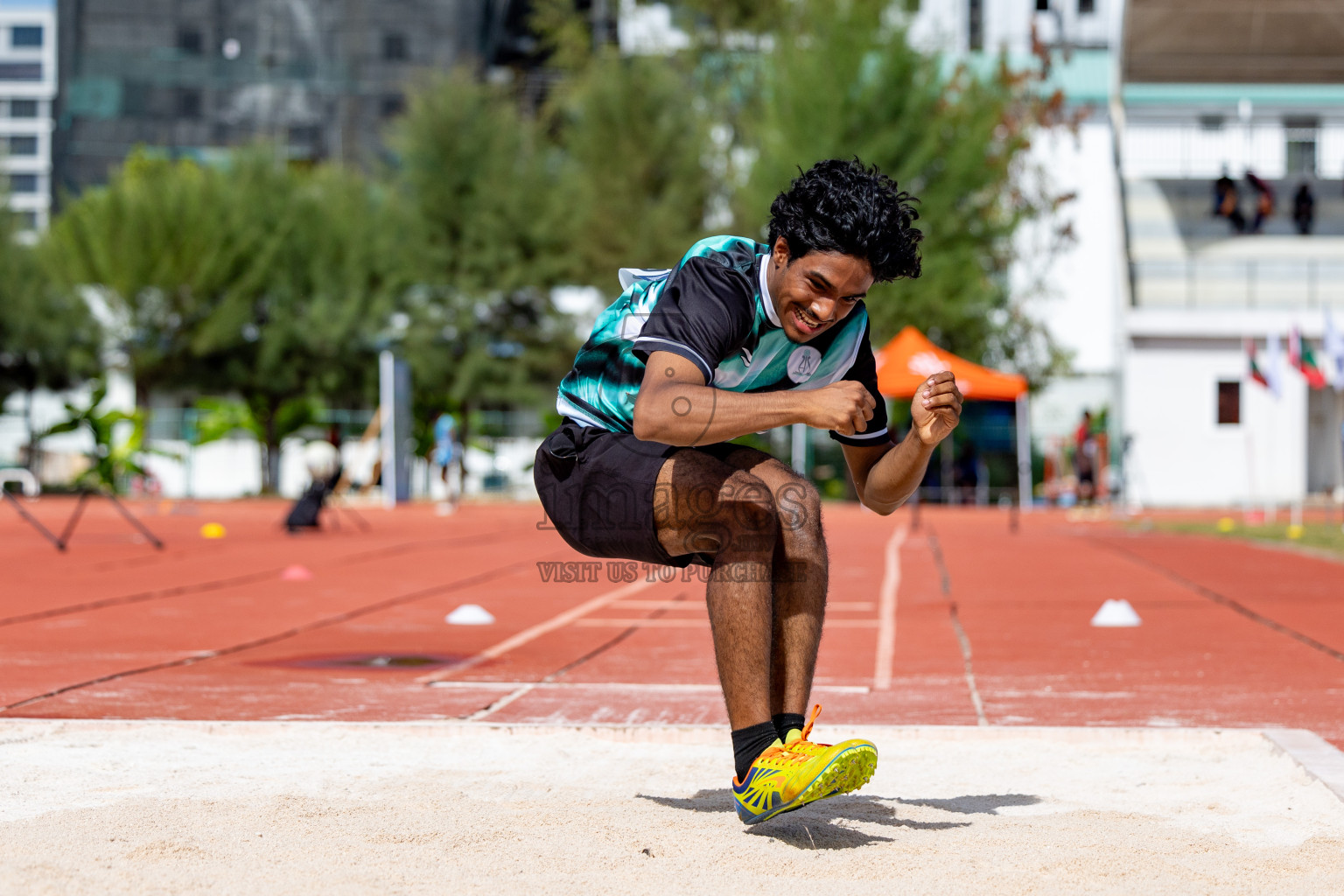 Day 2 of MWSC Interschool Athletics Championships 2024 held in Hulhumale Running Track, Hulhumale, Maldives on Sunday, 10th November 2024. 
Photos by:  Hassan Simah / Images.mv