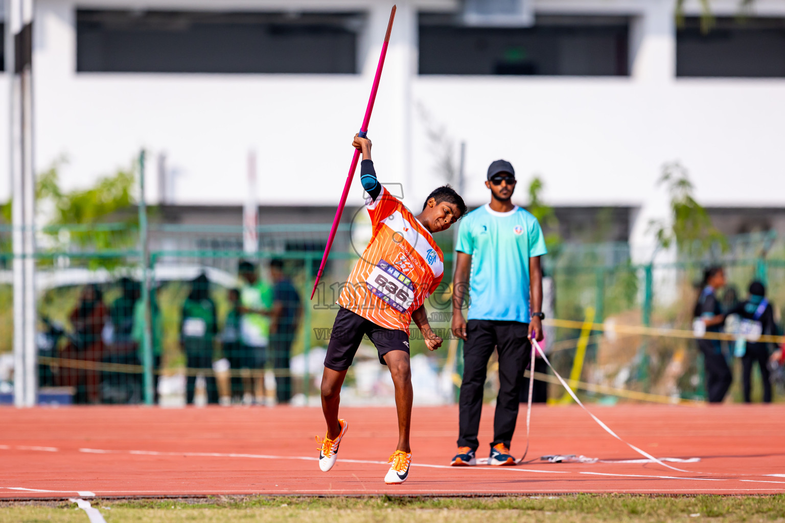 Day 5 of MWSC Interschool Athletics Championships 2024 held in Hulhumale Running Track, Hulhumale, Maldives on Wednesday, 13th November 2024. Photos by: Nausham Waheed / Images.mv