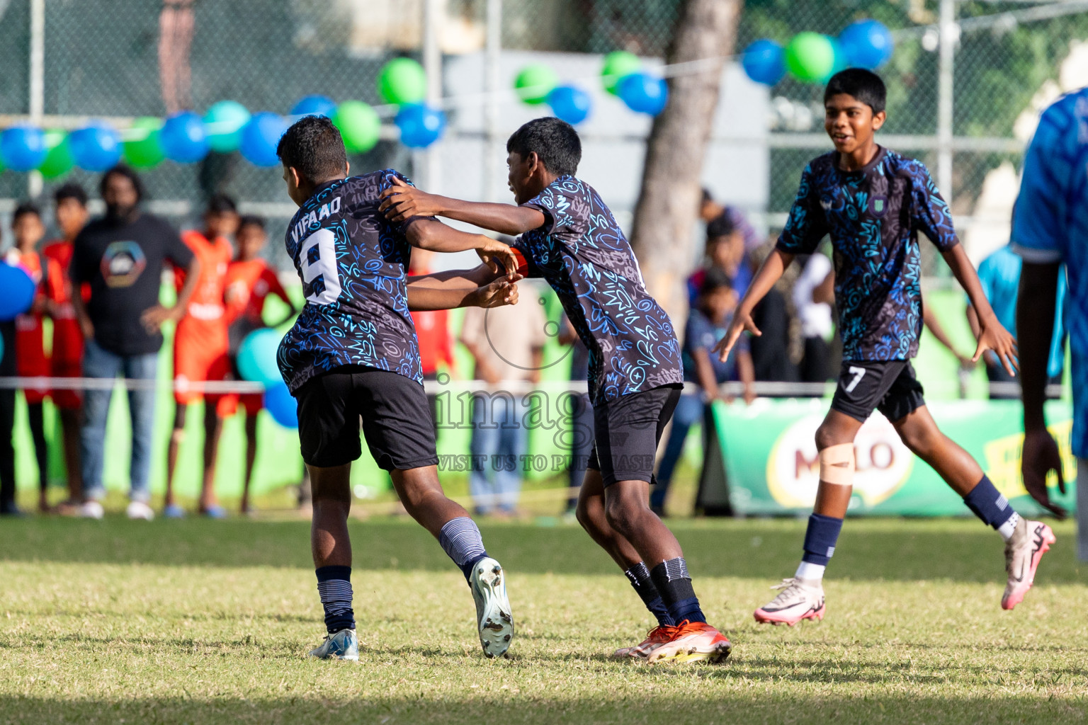 Day 4 of MILO Academy Championship 2024 (U-14) was held in Henveyru Stadium, Male', Maldives on Sunday, 3rd November 2024. Photos: Hassan Simah / Images.mv