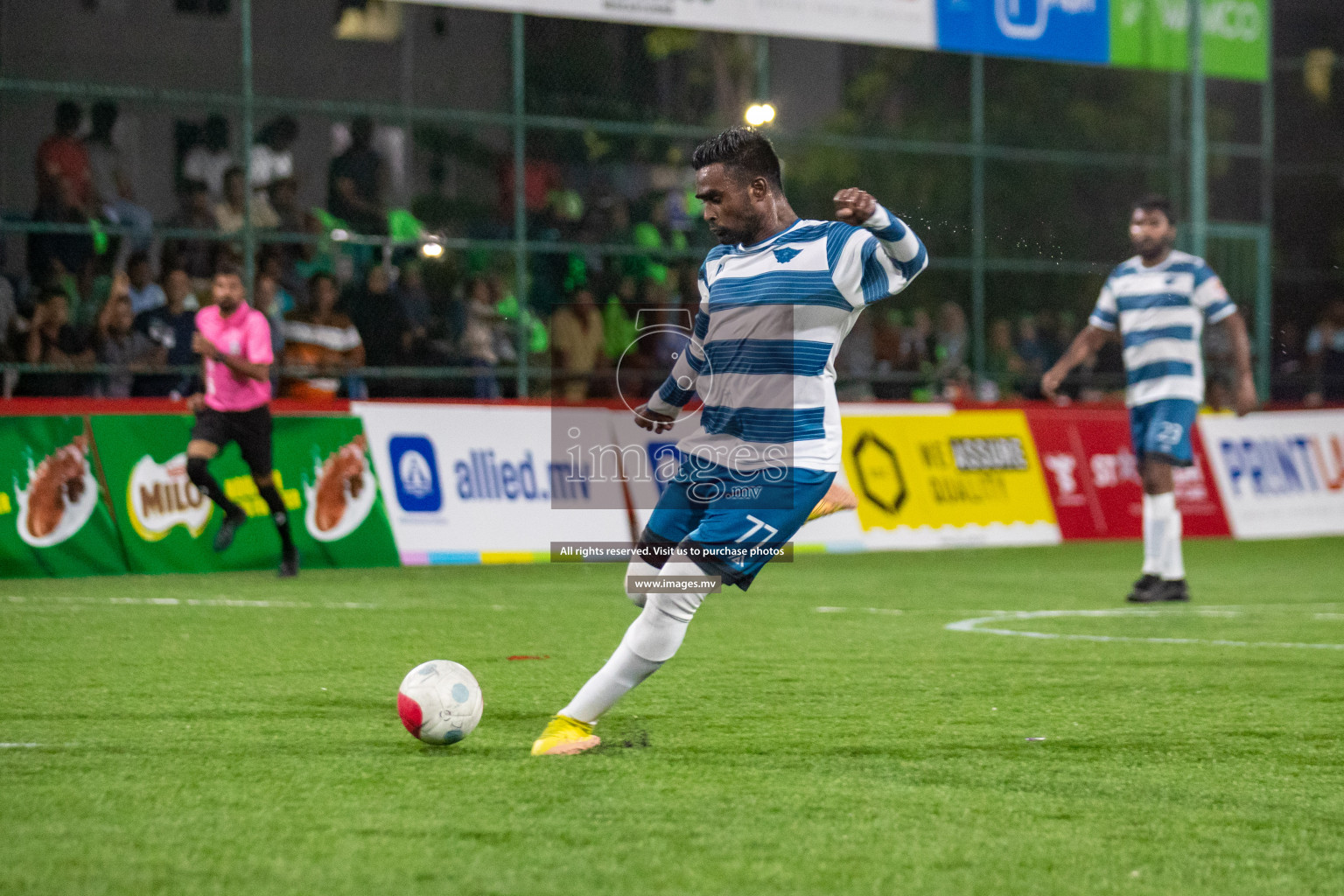 Club AVSEC vs TEAM DJA in Club Maldives Cup 2022 was held in Hulhumale', Maldives on Sunday, 9th October 2022. Photos: Hassan Simah / images.mv