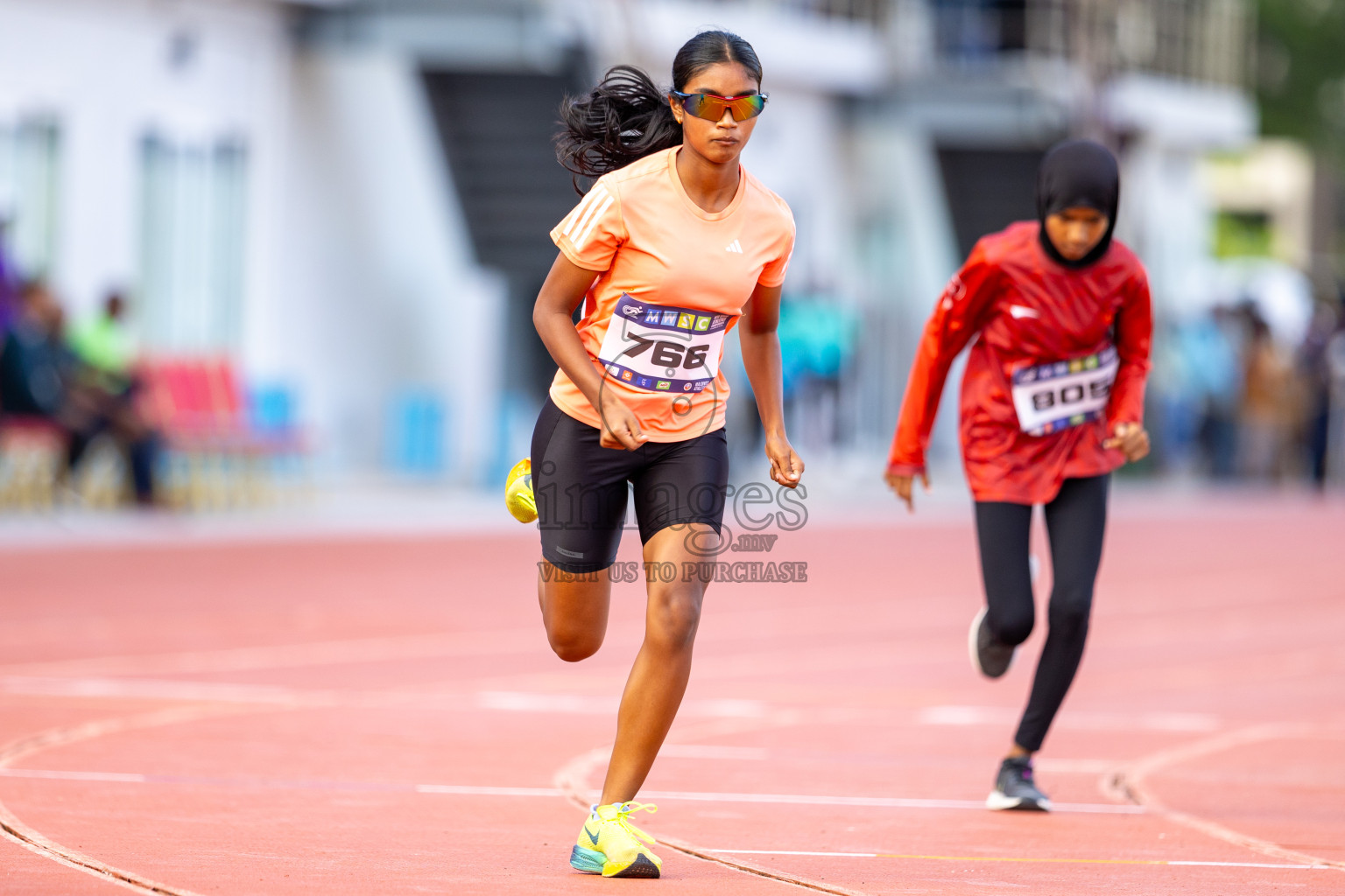 Day 2 of MWSC Interschool Athletics Championships 2024 held in Hulhumale Running Track, Hulhumale, Maldives on Sunday, 10th November 2024. Photos by: Ismail Thoriq / Images.mv