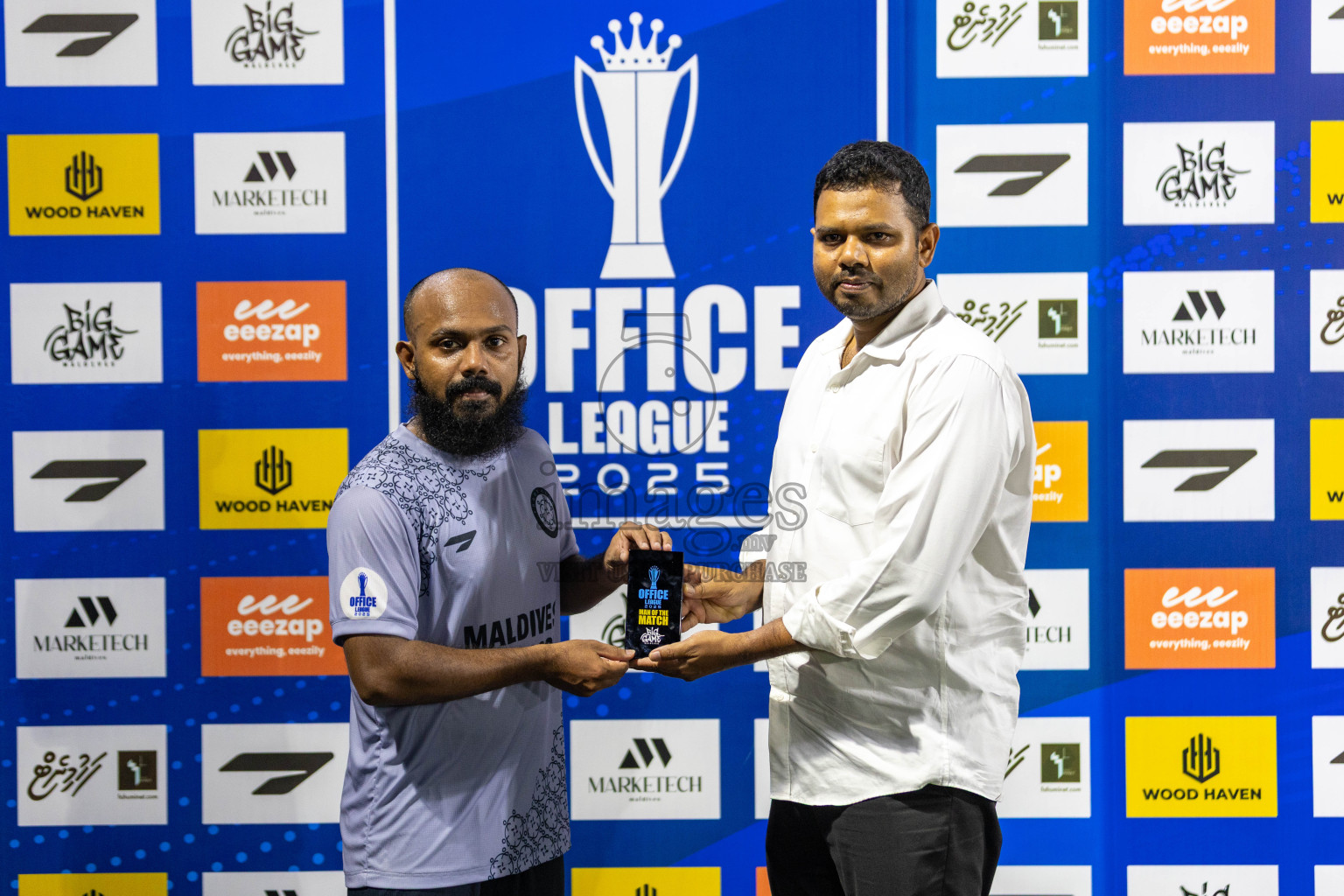 Roseware vs Trade Club in Day 11 of Office League 2025 was held on Saturday, 26th April 2025 in Hulhumale', Maldives. Photos: Mohamed Mahfooz Moosa / images.mv