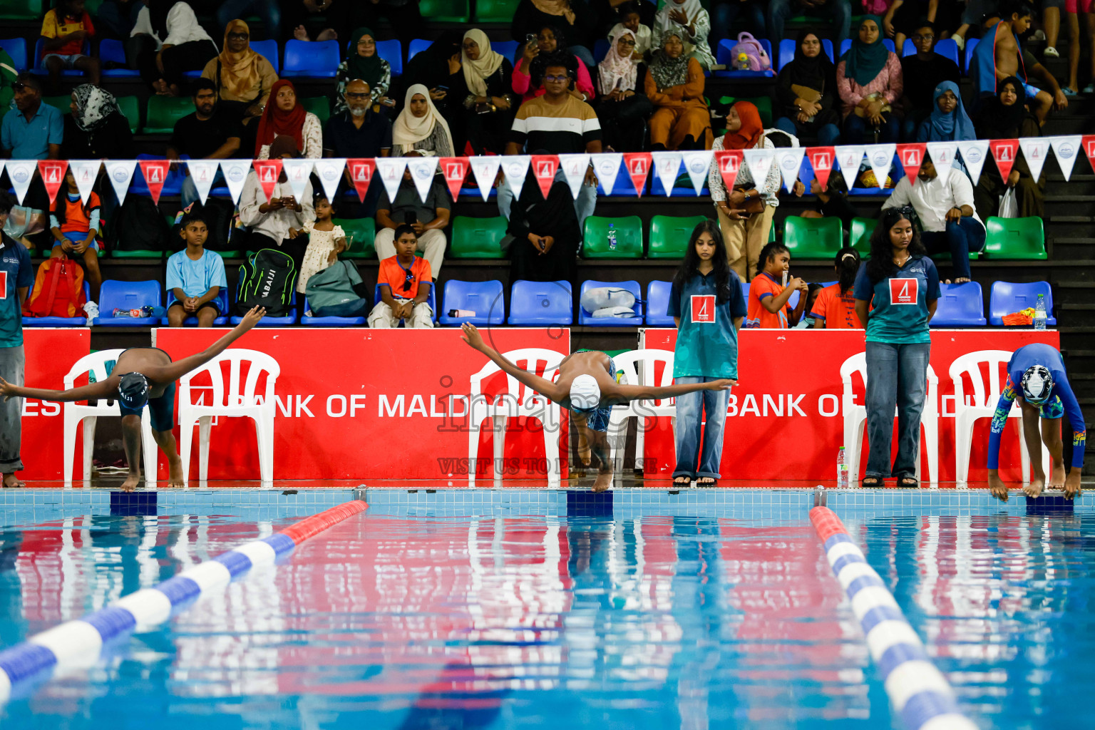 Day 1 of BML 6th National Kids Swimming Kids Festival 2025 held in Hulhumale', Maldives on Monday, 3rd November 2024. Photos: Hassan Simah / images.mv
