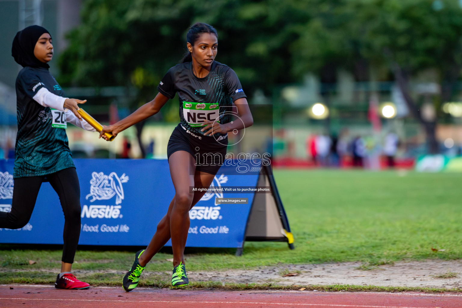 Day 2 of National Athletics Championship 2023 was held in Ekuveni Track at Male', Maldives on Friday, 24th November 2023. Photos: Hassan Simah / images.mv