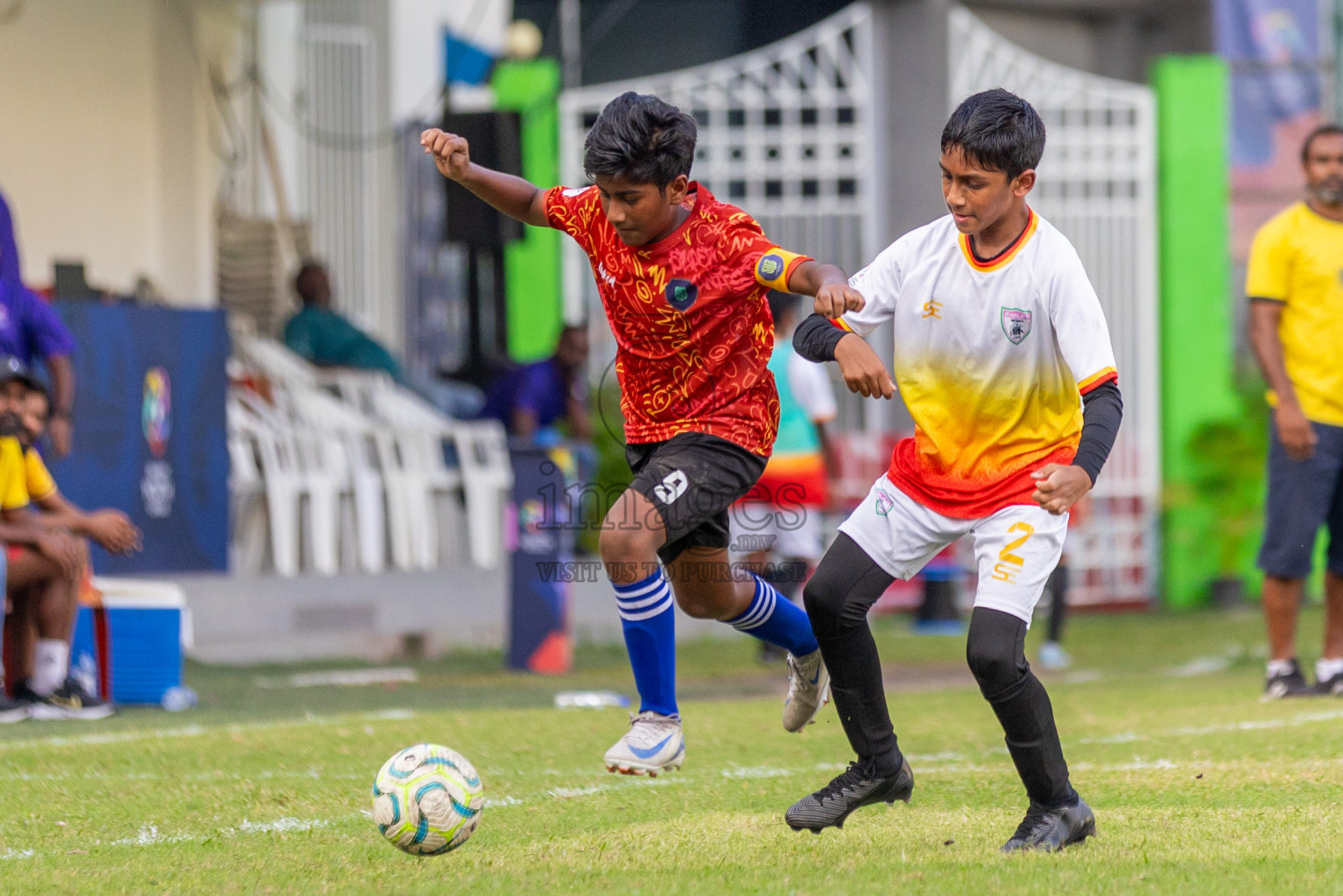 Club Eagles vs Super United Sports (U12) in Day 4 of Dhivehi Youth League 2024 held at Henveiru Stadium on Thursday, 28th November 2024. Photos: Shuu Abdul Sattar/ Images.mv