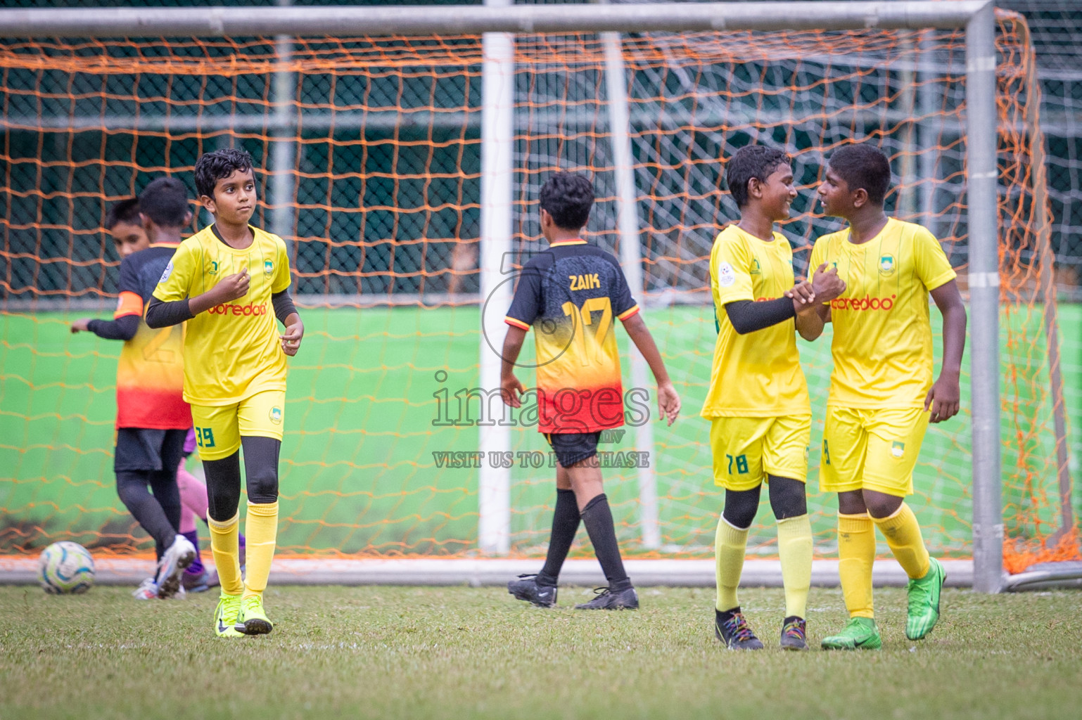 Eagles vs Maziya (U12) in Dhivehi Youth League 2024 - Day 2. Matches held at Henveiru Stadium on 22nd November 2024 , Friday. Photos: Shuu Abdul Sattar/ Images.mv