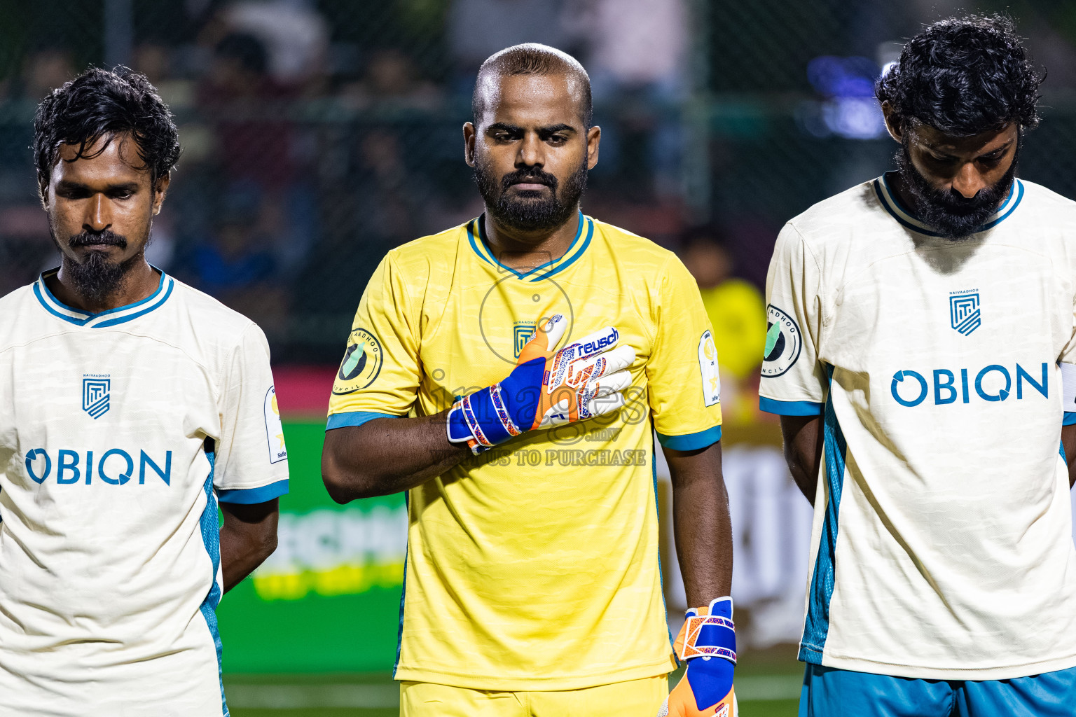 Team Naivaadhoo vs Mylo City Sports Club in Kings Cup of Club Maldives Cup 2025 held in Rehendi Futsal Ground, Hulhumale', Maldives on Monday, 1st September 2025. Photos: Areef, Yasna / images.mv