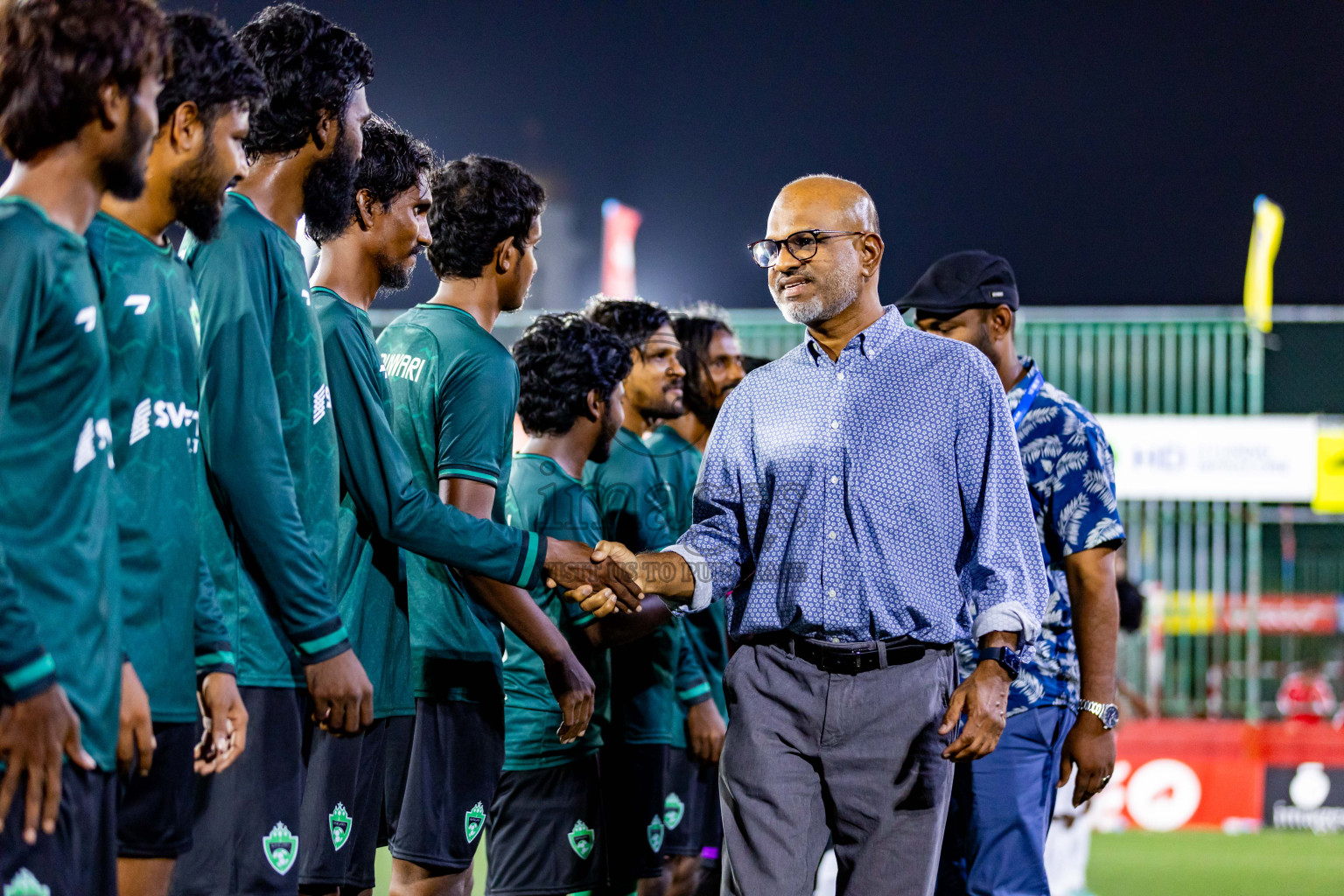 M Maduvvari VS M Veyvah in Day 25 of Golden Futsal Challenge 2024 was held on Thursday , 8th February 2024 in Hulhumale', Maldives Photos: Nausham Waheed / images.mv