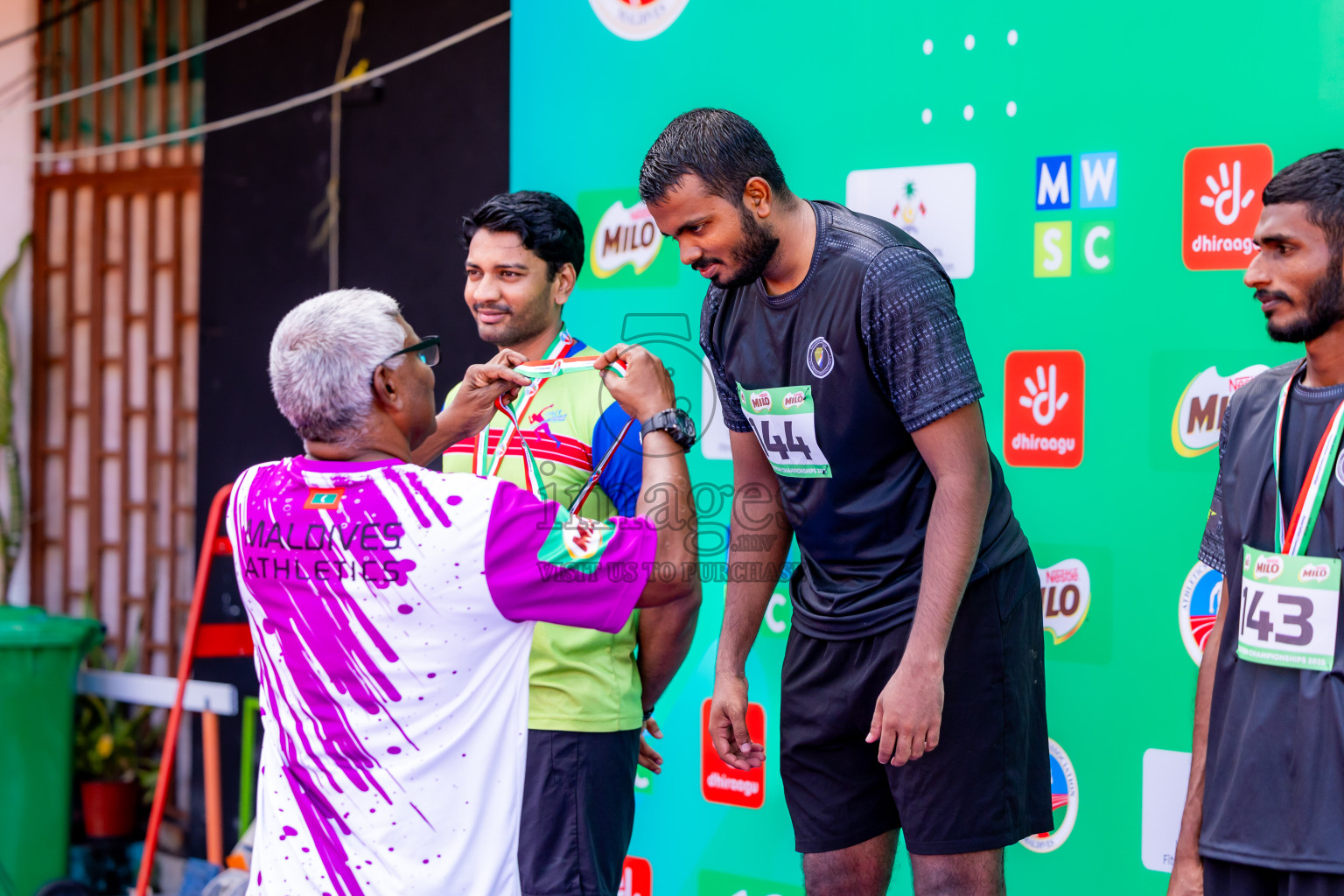 Day 2 of 12th Milo Association Championships was held in Ekuveni Track at Male', Maldives on Friday, 25th April 2025. Photos: Nausham Waheed / images.mv