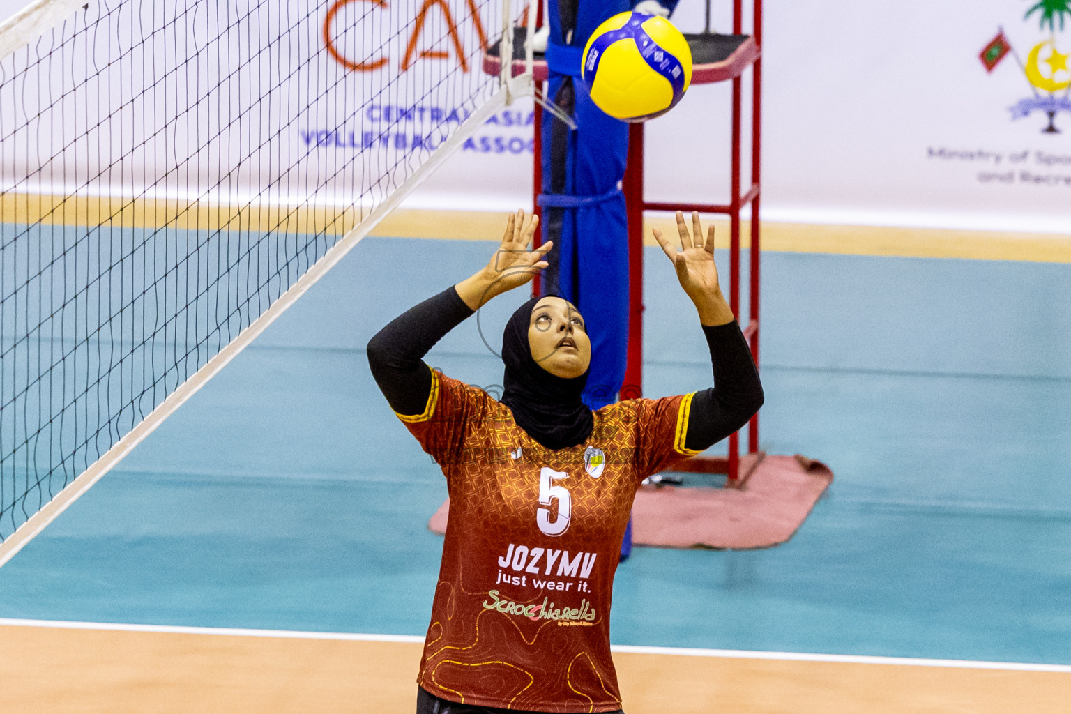 Day 2 of Women's Division of Milo VAM Cup 2024 held in Male', Maldives on Wednesday, 9th July 2024 at Social Center Indoor Hall Photos By: Nausham Waheed / images.mv