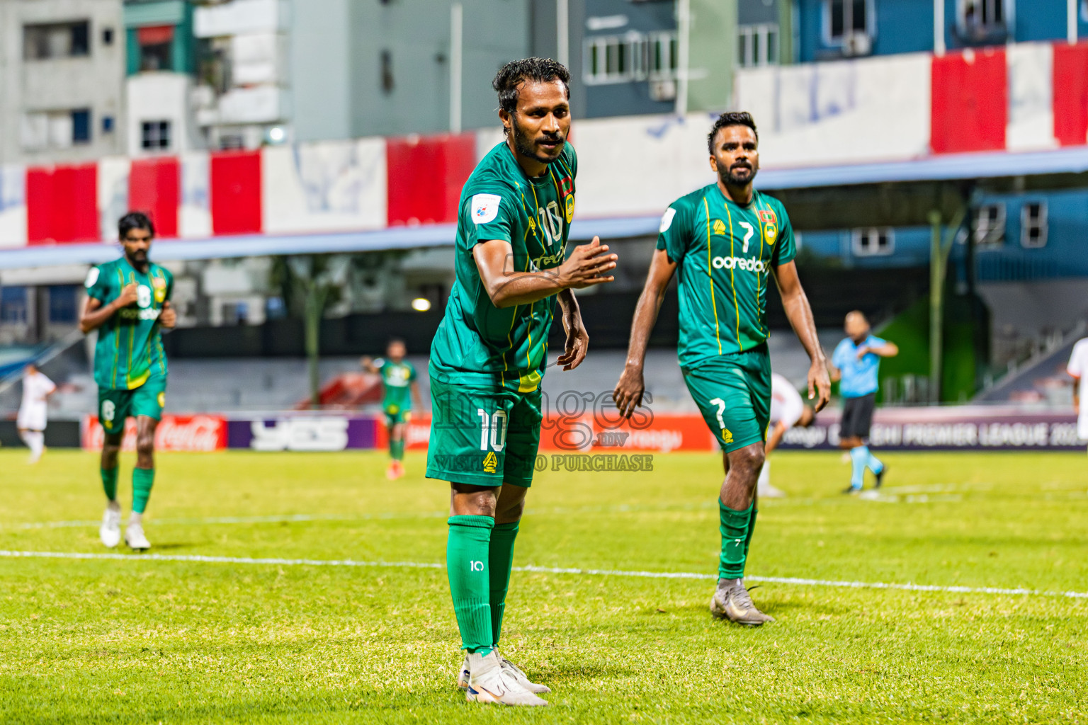 Maziya Sports And Recreation vs Buru Sports Club in Dhivehi Premier League 2025/26 held in National Football Stadium, Male', Maldives on Tuesday, 30th September 2025. Photos: Areef Adam / Images.mv