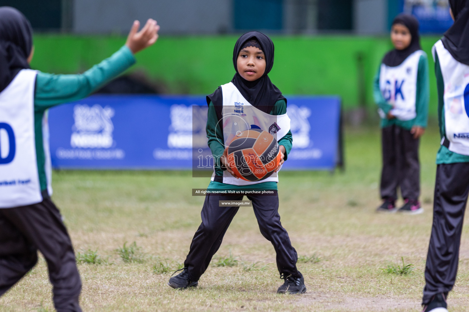 Day 2 of Nestle' Kids Netball Fiesta 2023 held in Henveyru Stadium, Male', Maldives on Thursday, 1st December 2023. Photos by Nausham Waheed / Images.mv