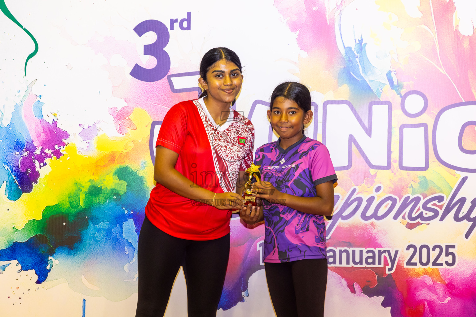 Closing ceremony of 3rd Netball Junior Championship, held at Social Center on Saturday, 25th January 2025 . Photos: Nausham Waheed / images.mv