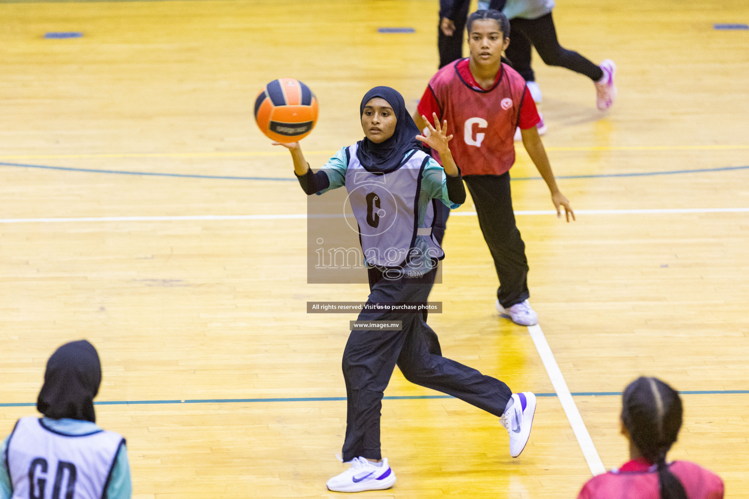 Day4 of 24th Interschool Netball Tournament 2023 was held in Social Center, Male', Maldives on 30th October 2023. Photos: Nausham Waheed / images.mv