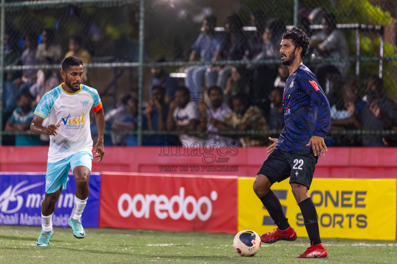 K Maafushi vs K Gulhi in Day 22 of Golden Futsal Challenge 2024 was held on Monday , 5th February 2024 in Hulhumale', Maldives
Photos: Ismail Thoriq / images.mv